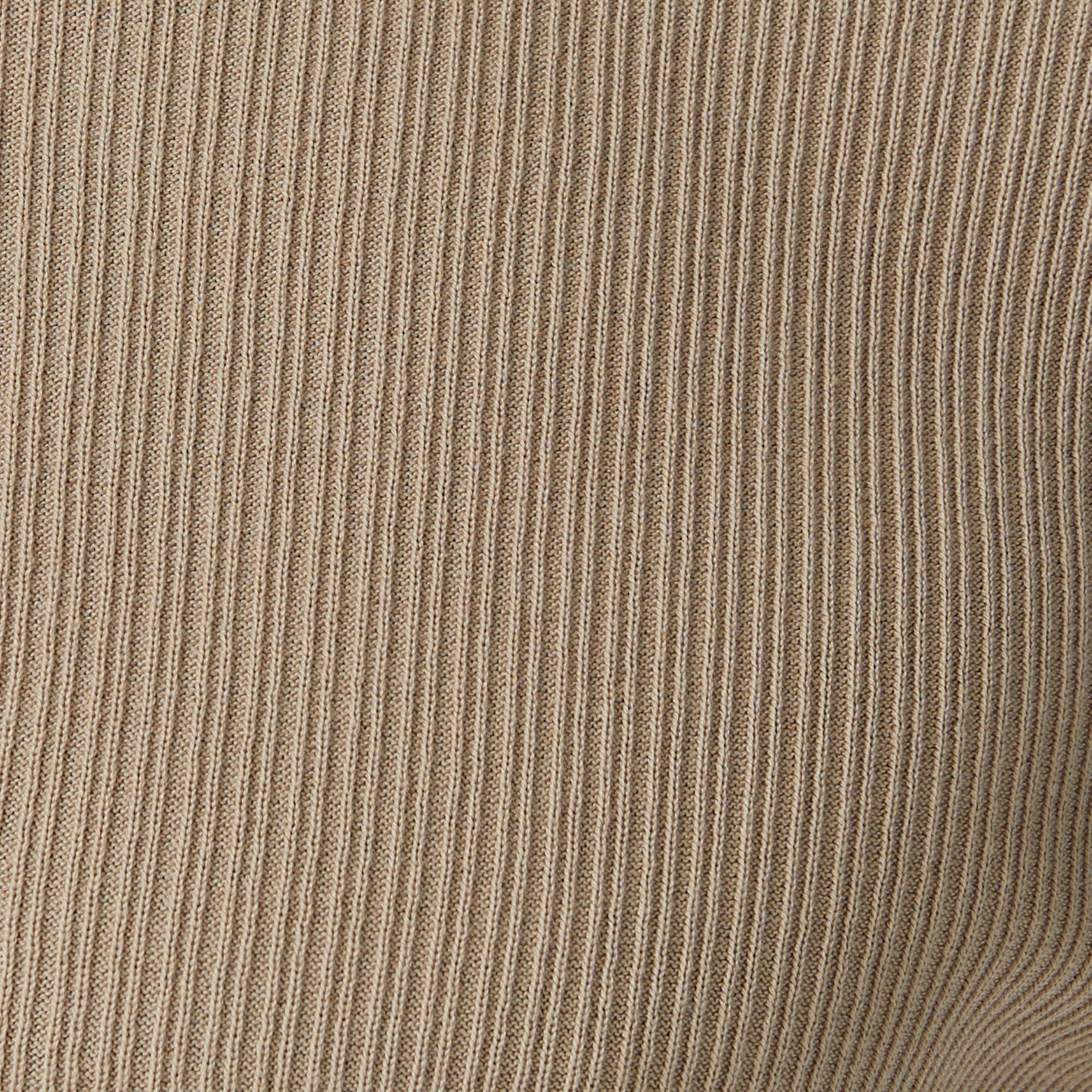 Nautica Erkek Bej Regular Fit Kısa Kollu Triko