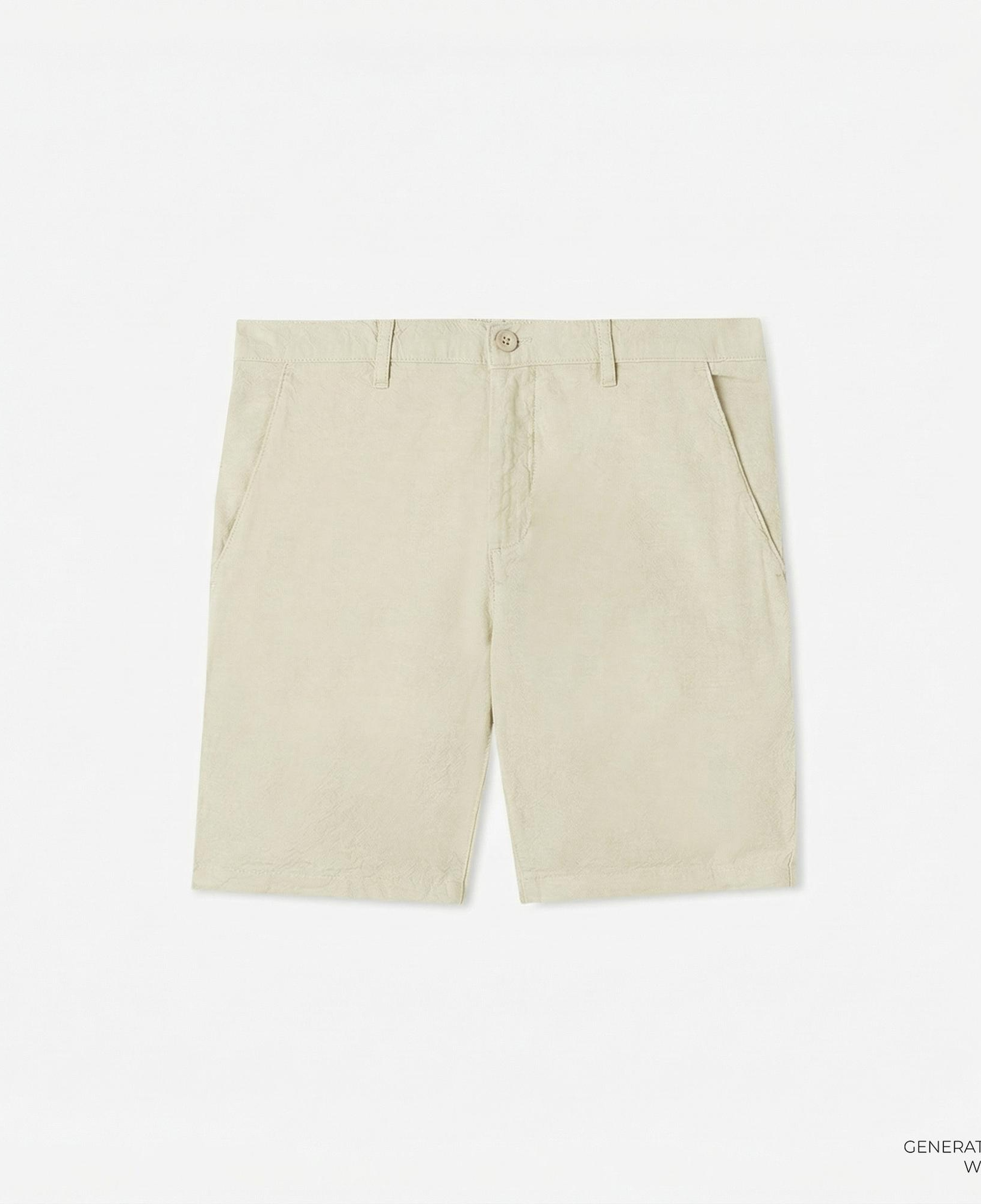 Nautica Erkek Bej Slim Fit Şort