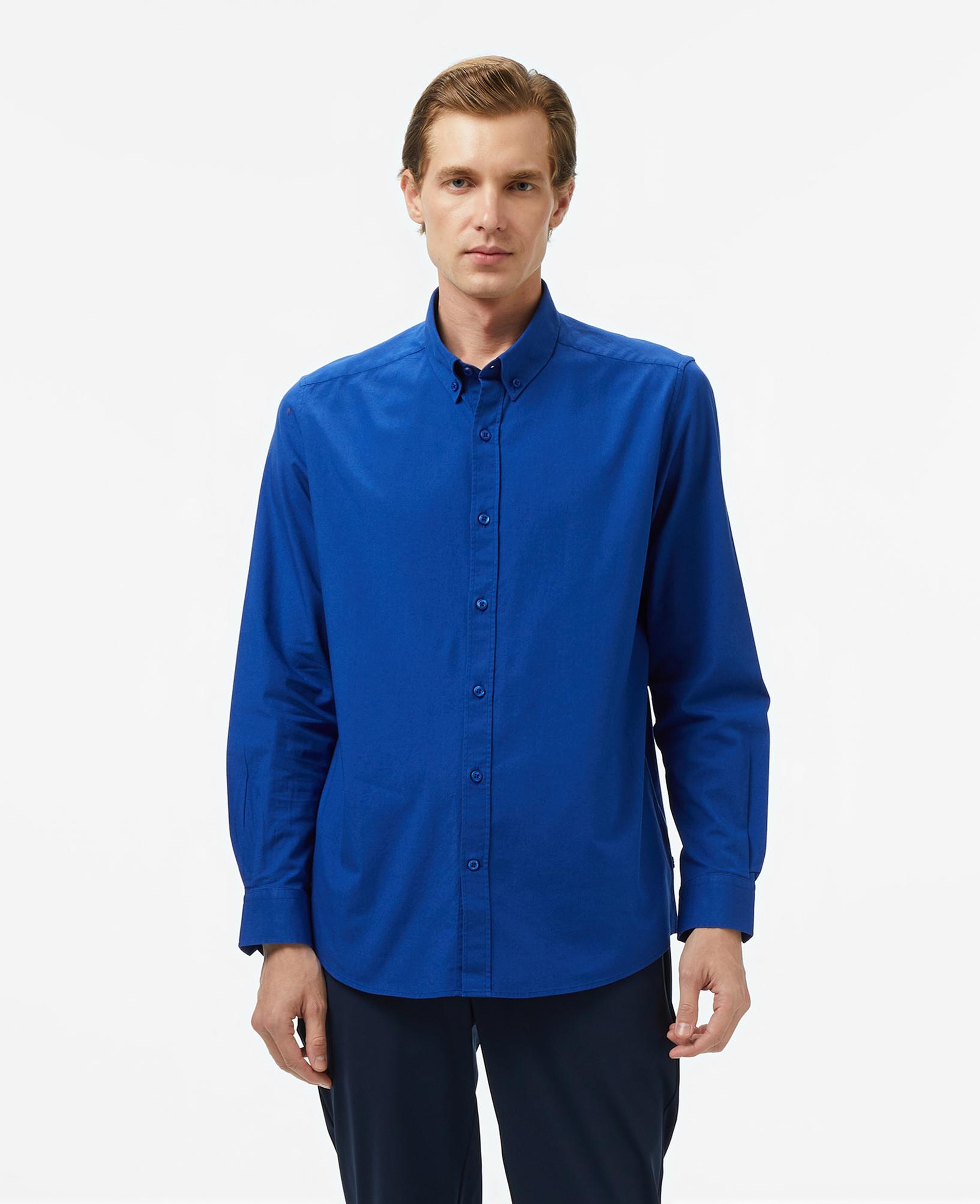 Nautica Erkek Mavi Classic Fit Gömlek