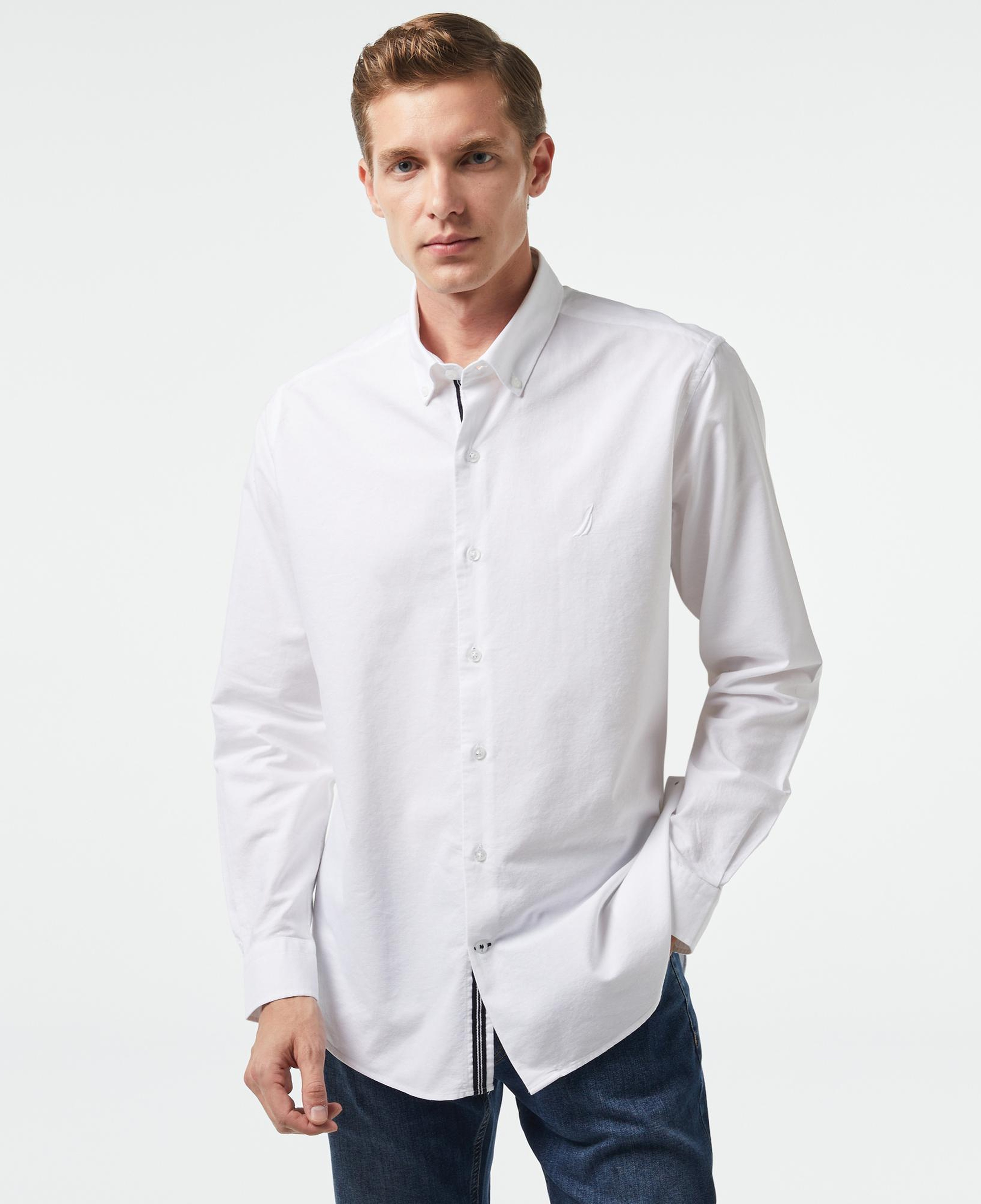Nautica Erkek Beyaz Classic Fit Gömlek