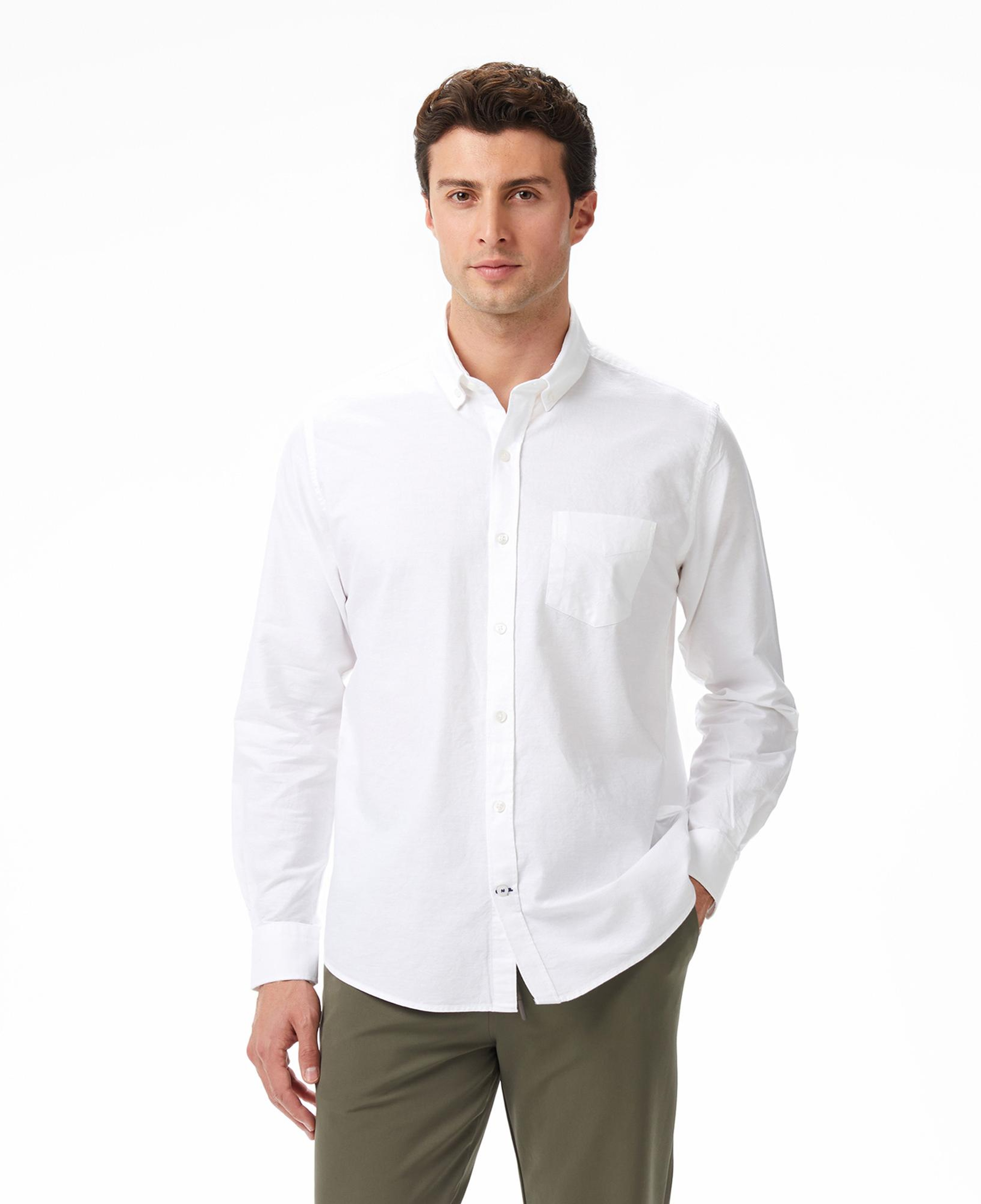 Nautica Erkek Beyaz Classic Fit Gömlek