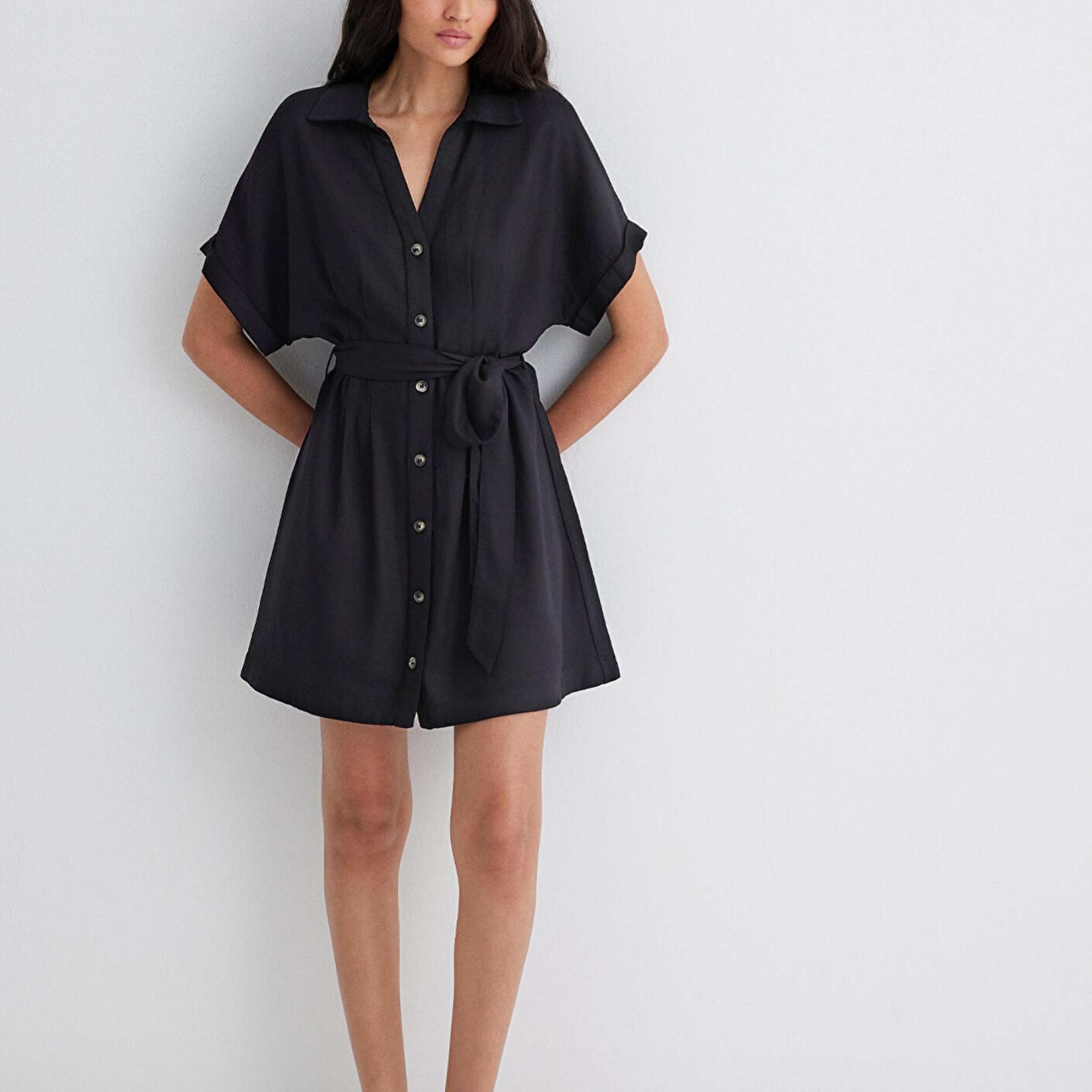 Mavi Siyah Elbise 1310743-900