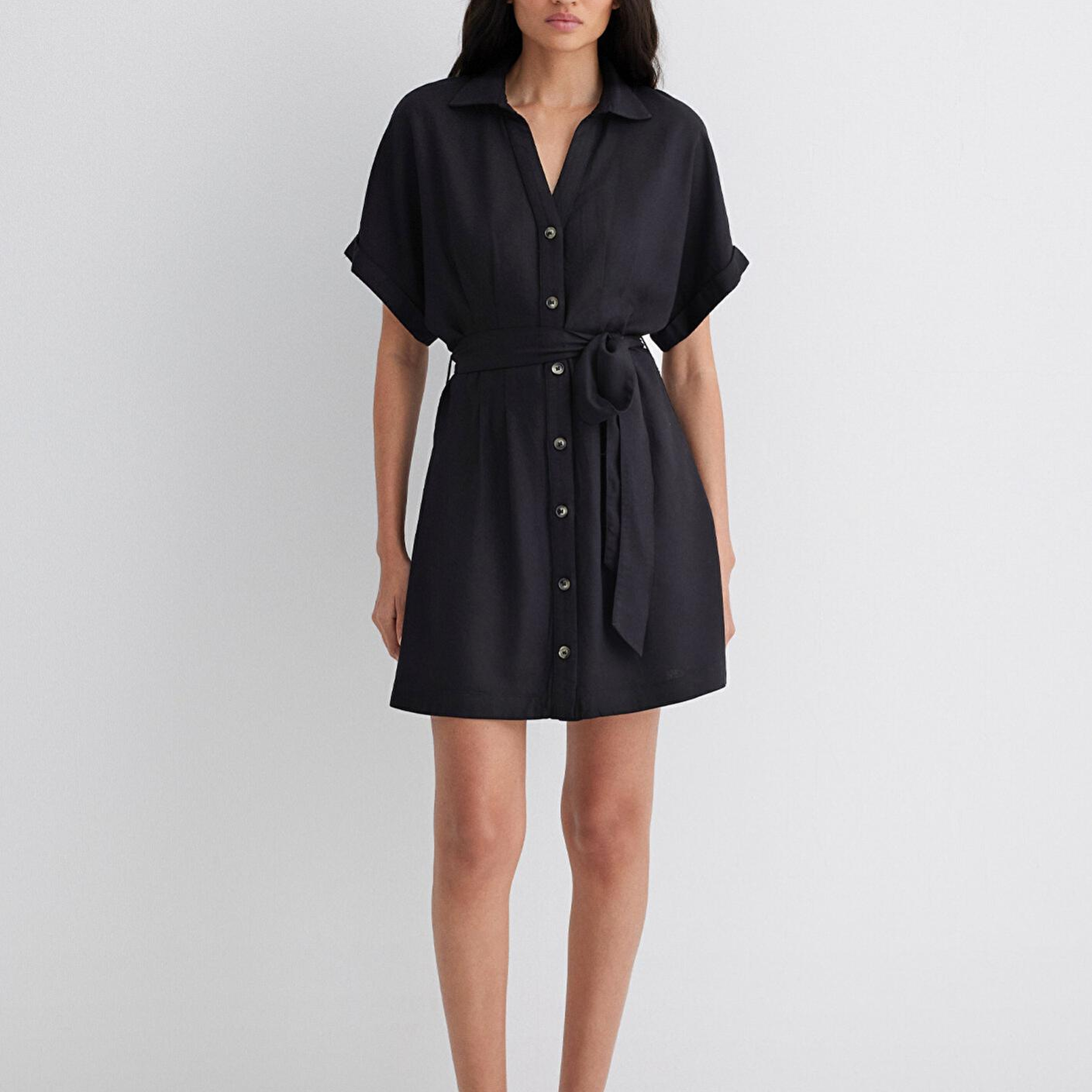 Mavi Siyah Elbise 1310743-900