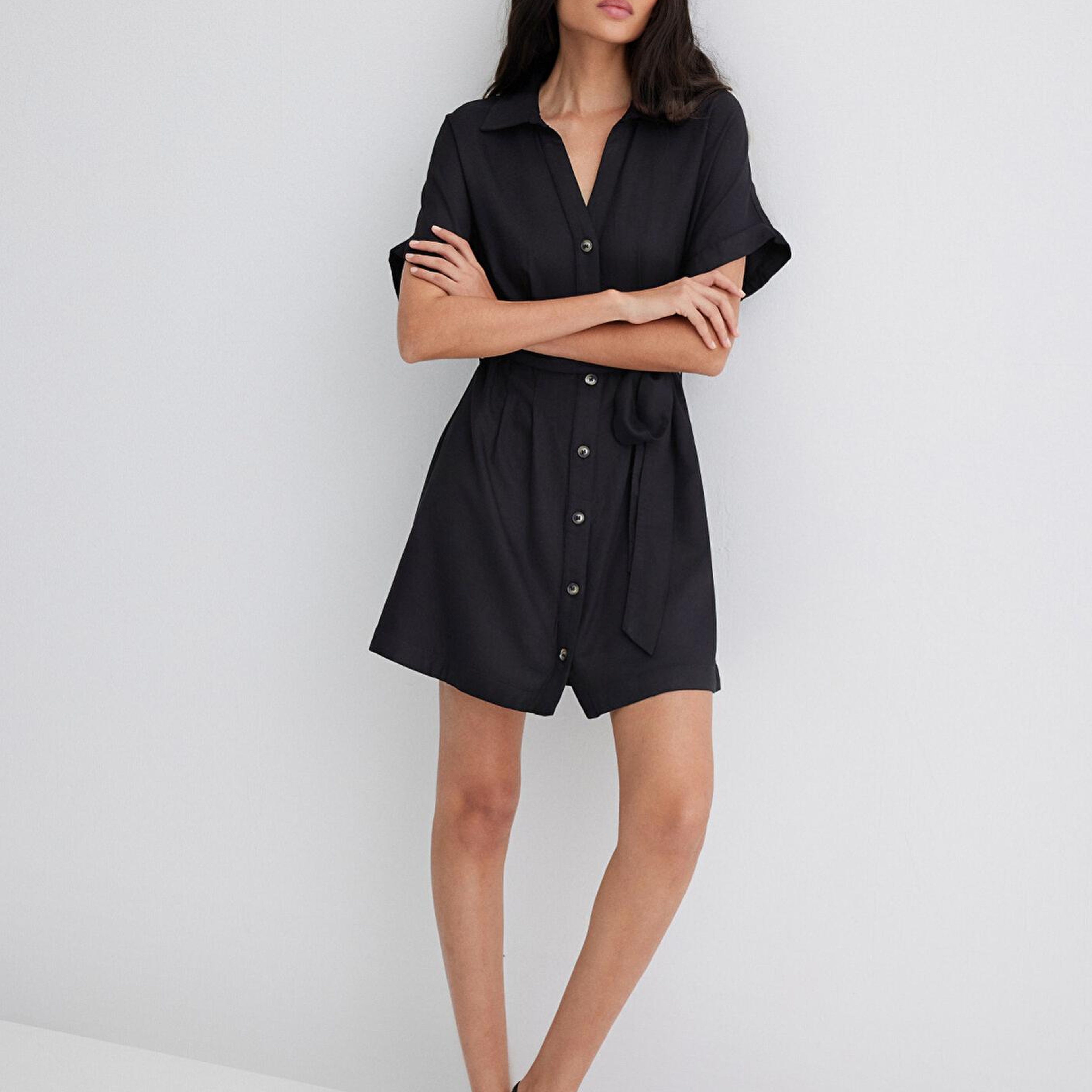 Mavi Siyah Elbise 1310743-900