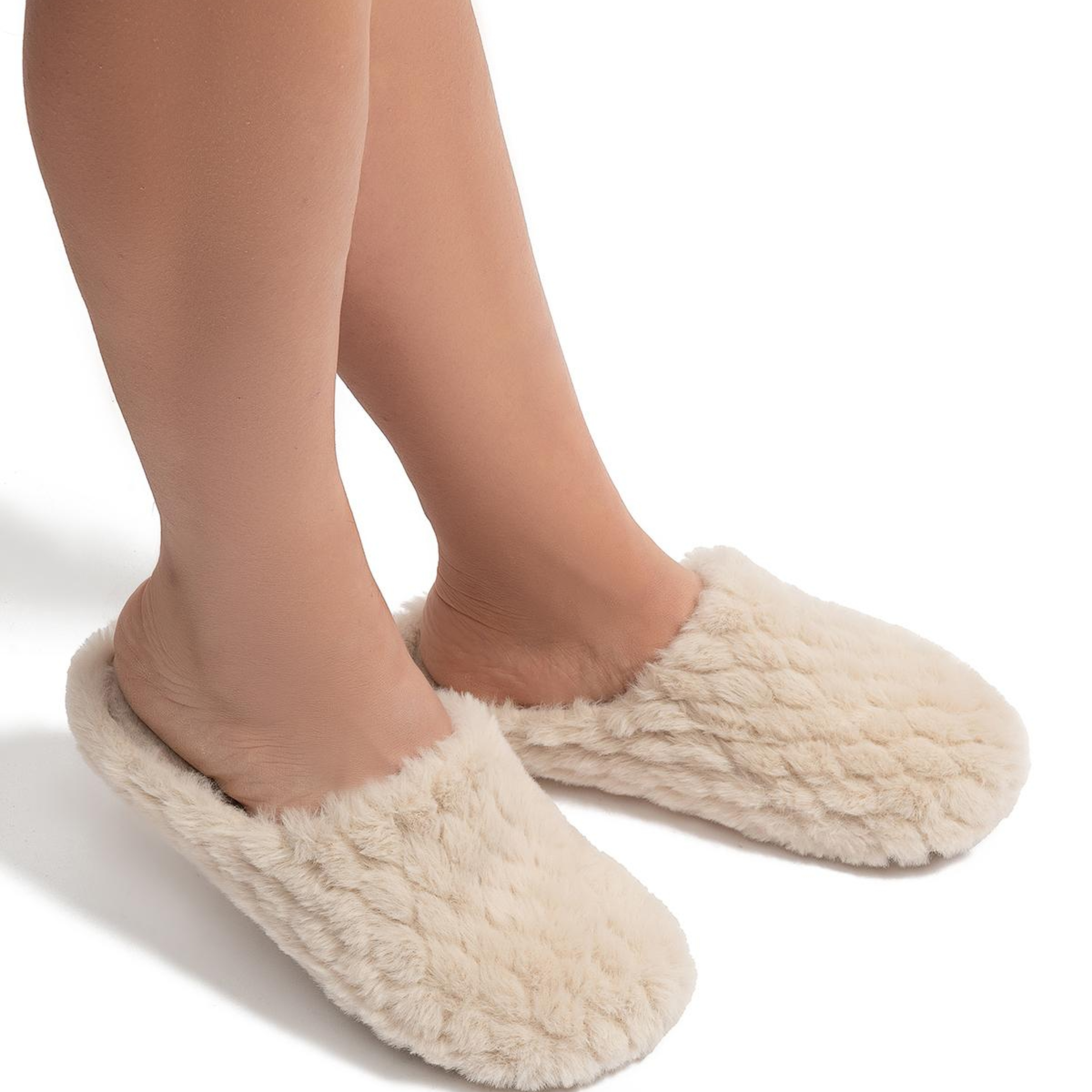 Beyonce Kadın Peluş Ev Terliği Bej 37/41