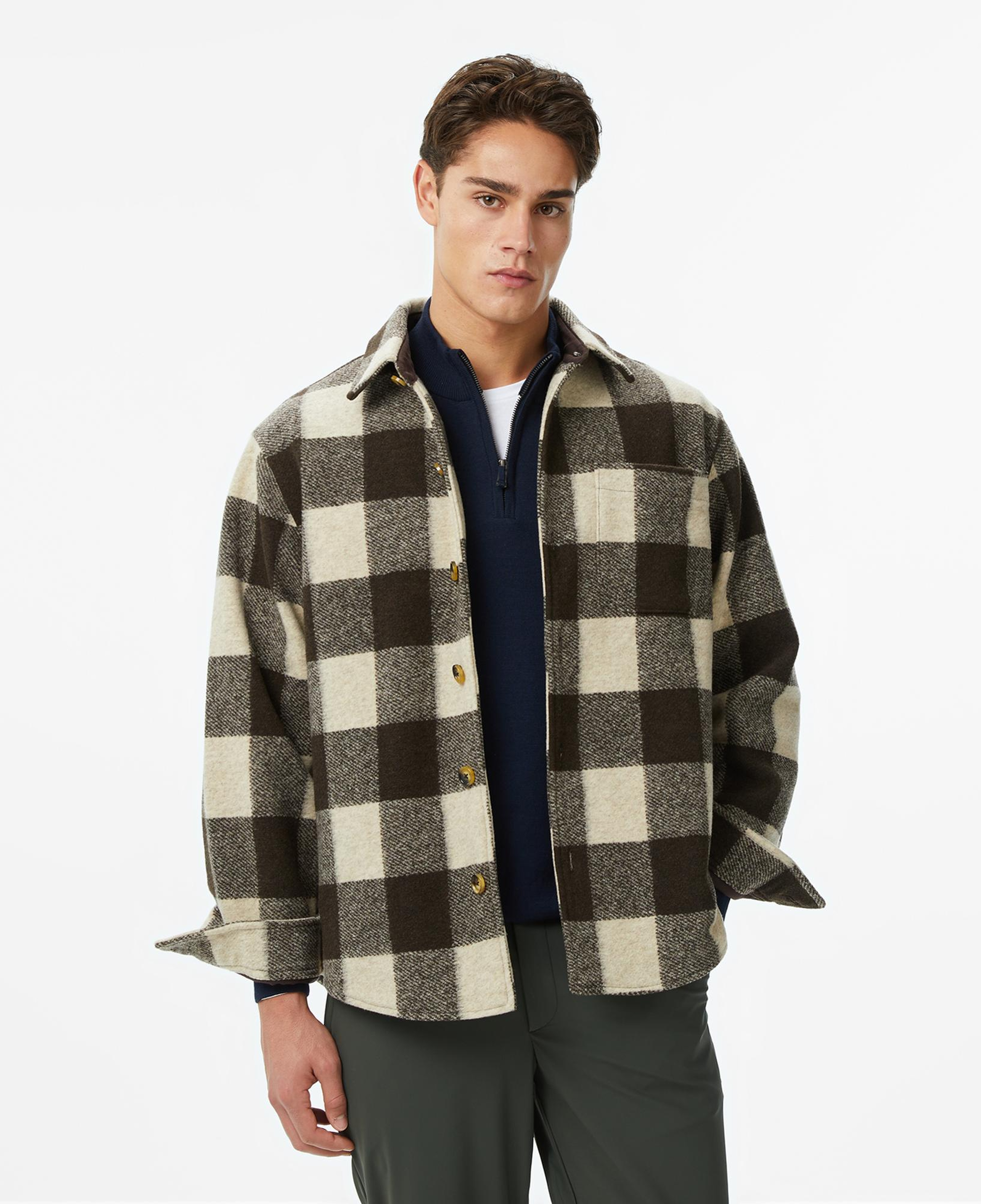 Nautica Erkek Kahverengi Classic Fit Gömlek