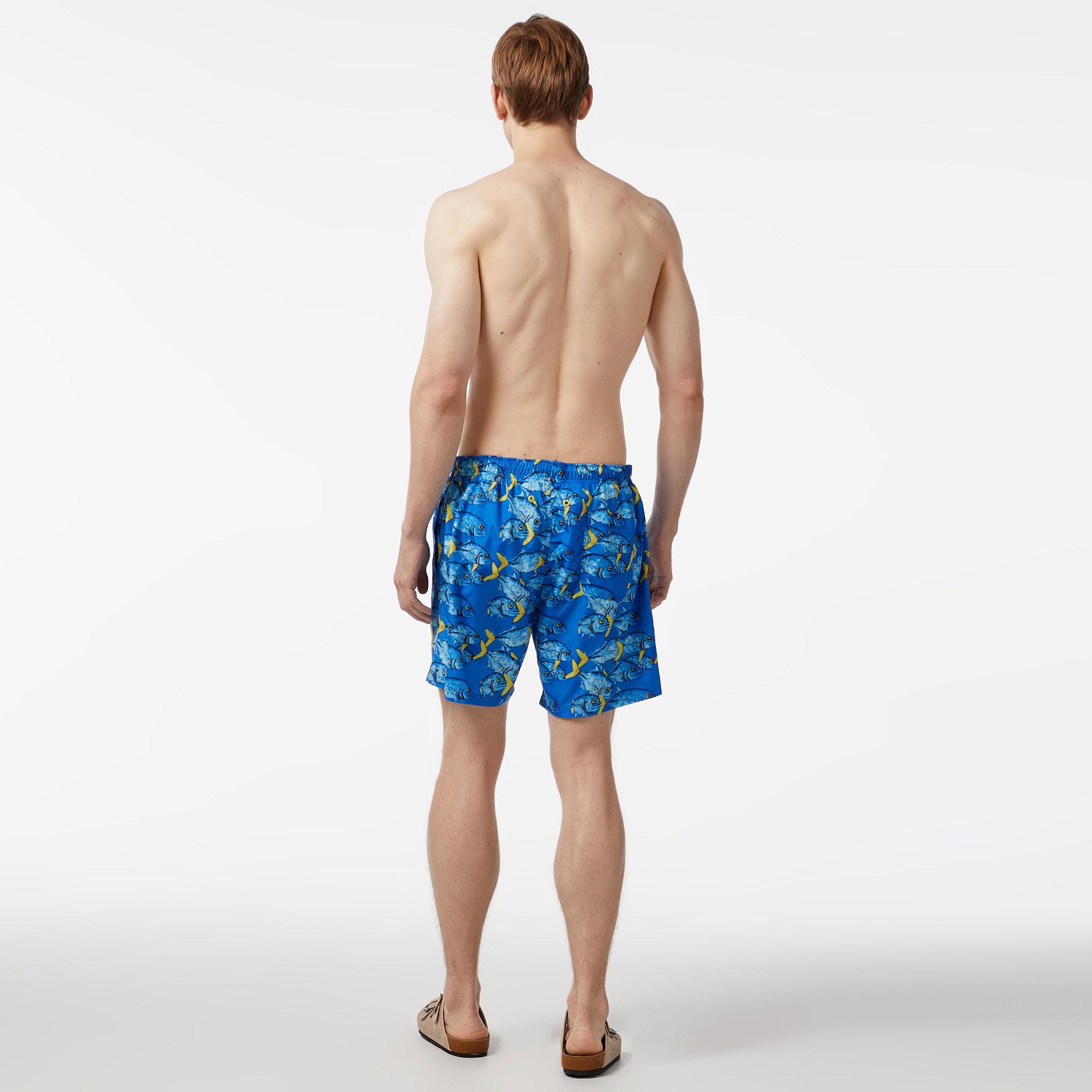 Nautica Erkek Mavi Standart Fit Deniz Şortu