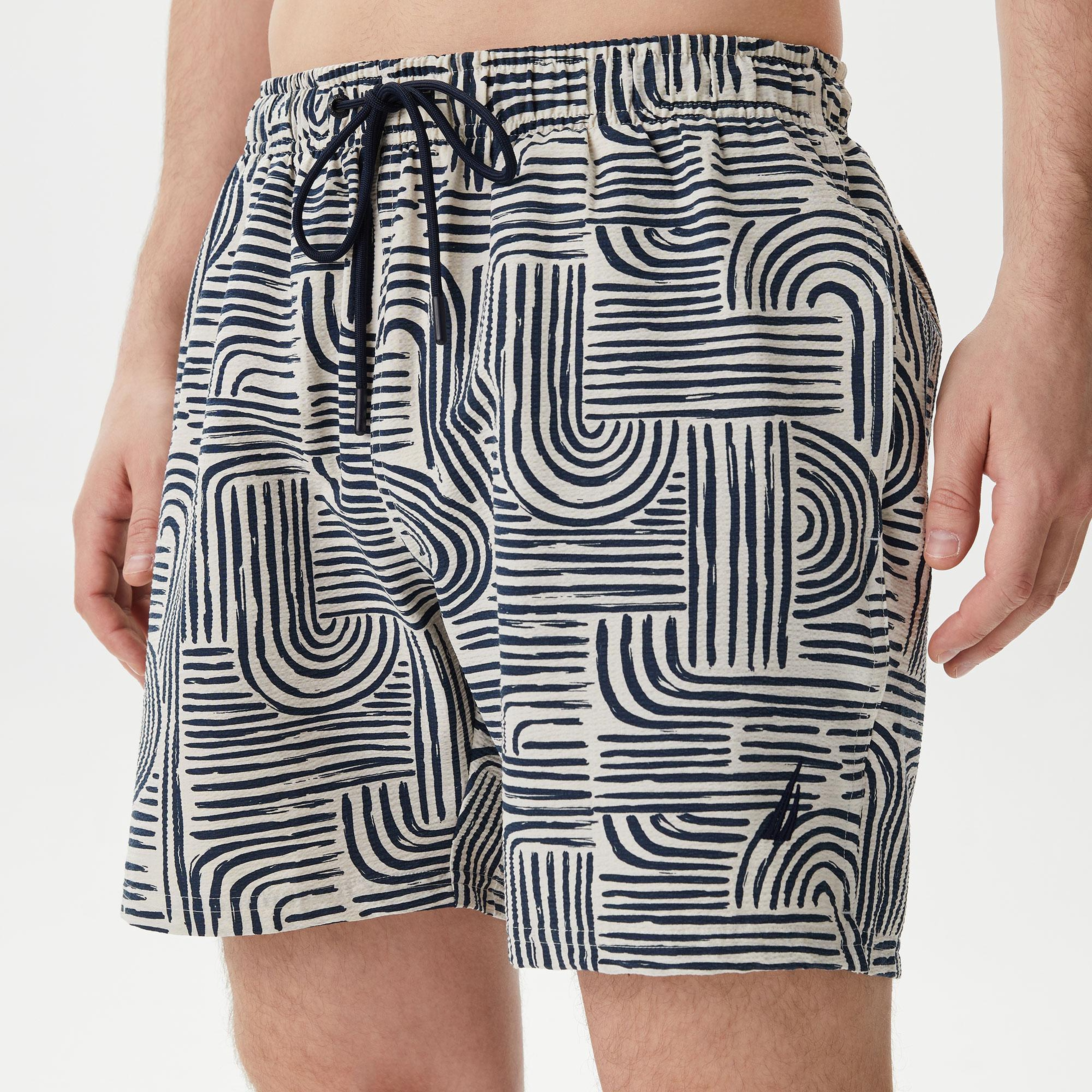 Nautica Erkek Lacivert Standart Fit Deniz Şortu