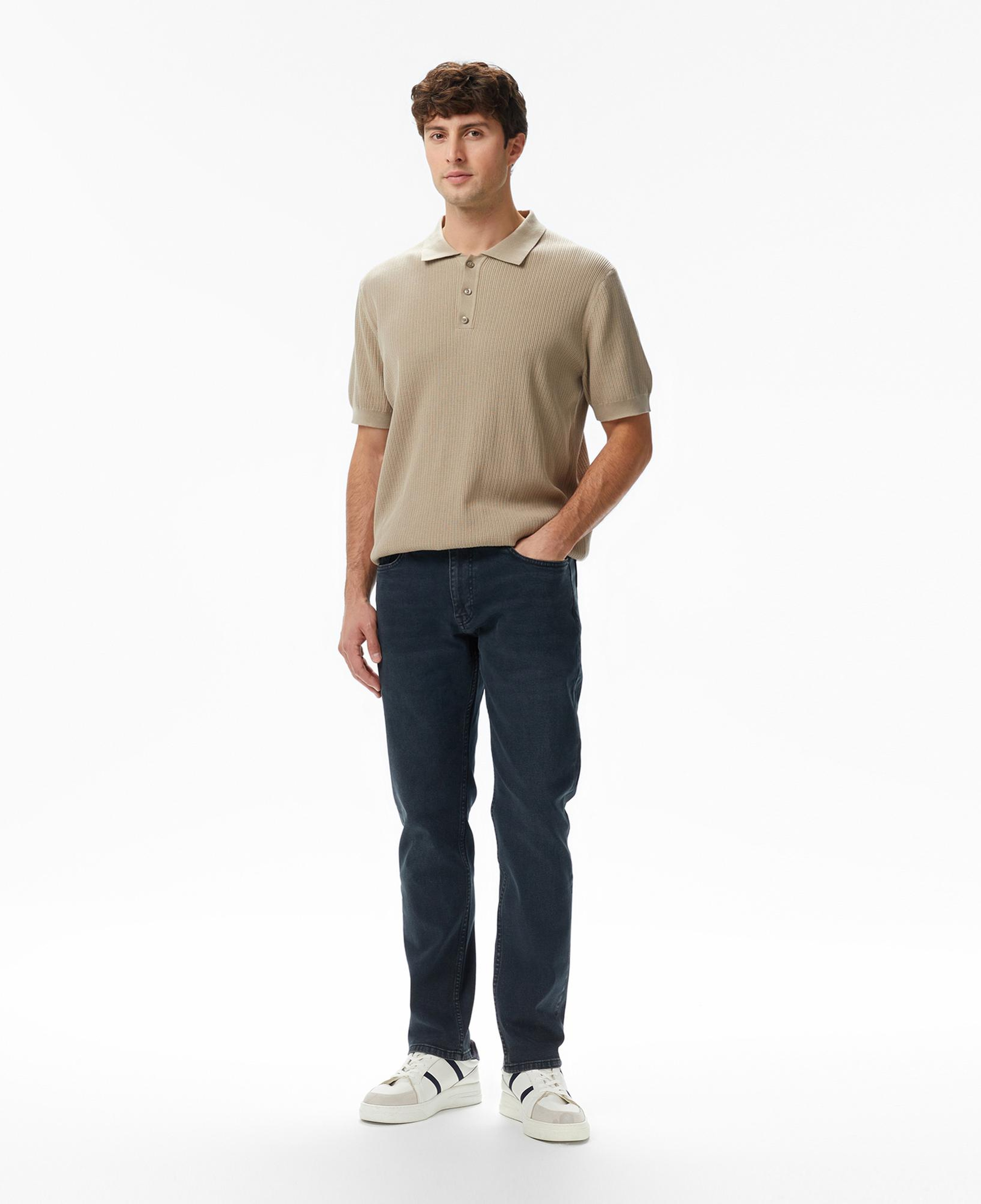 Nautica Erkek Bej Regular Fit Kısa Kollu Triko