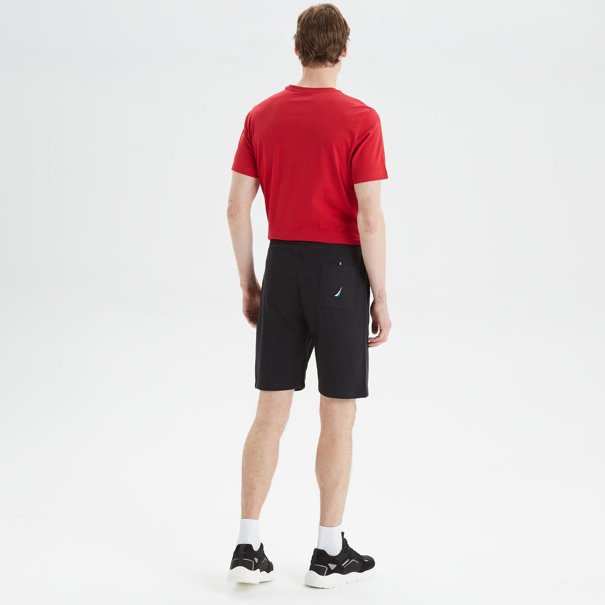 Nautica Erkek Siyah Baskılı Standart Fit Şort