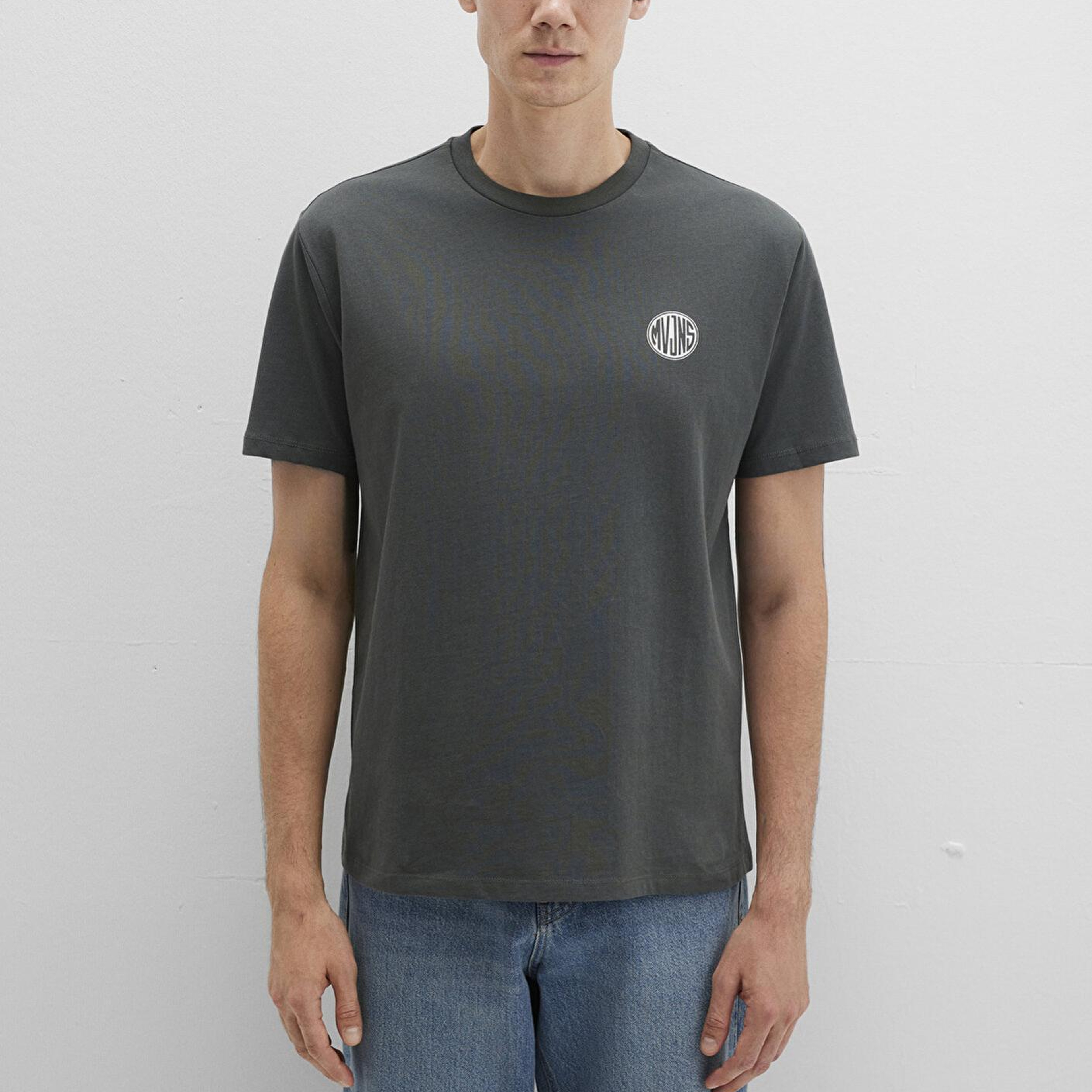 Mavi Mavi Logo Baskılı Yeşil Tişört Loose Fit / Bol Rahat Kesim 0613014-71598