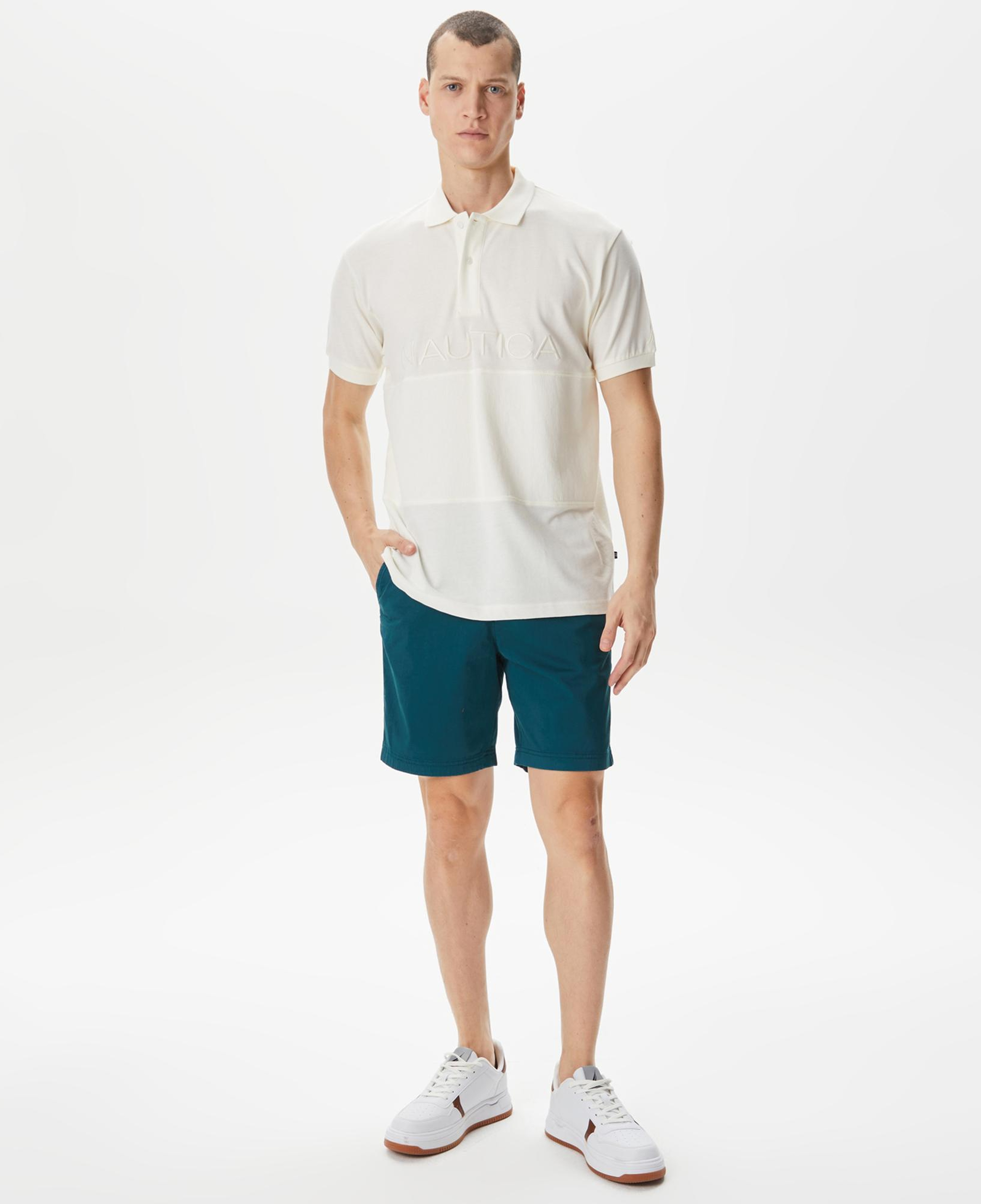 Nautica Erkek Beyaz Classic Fit Polo
