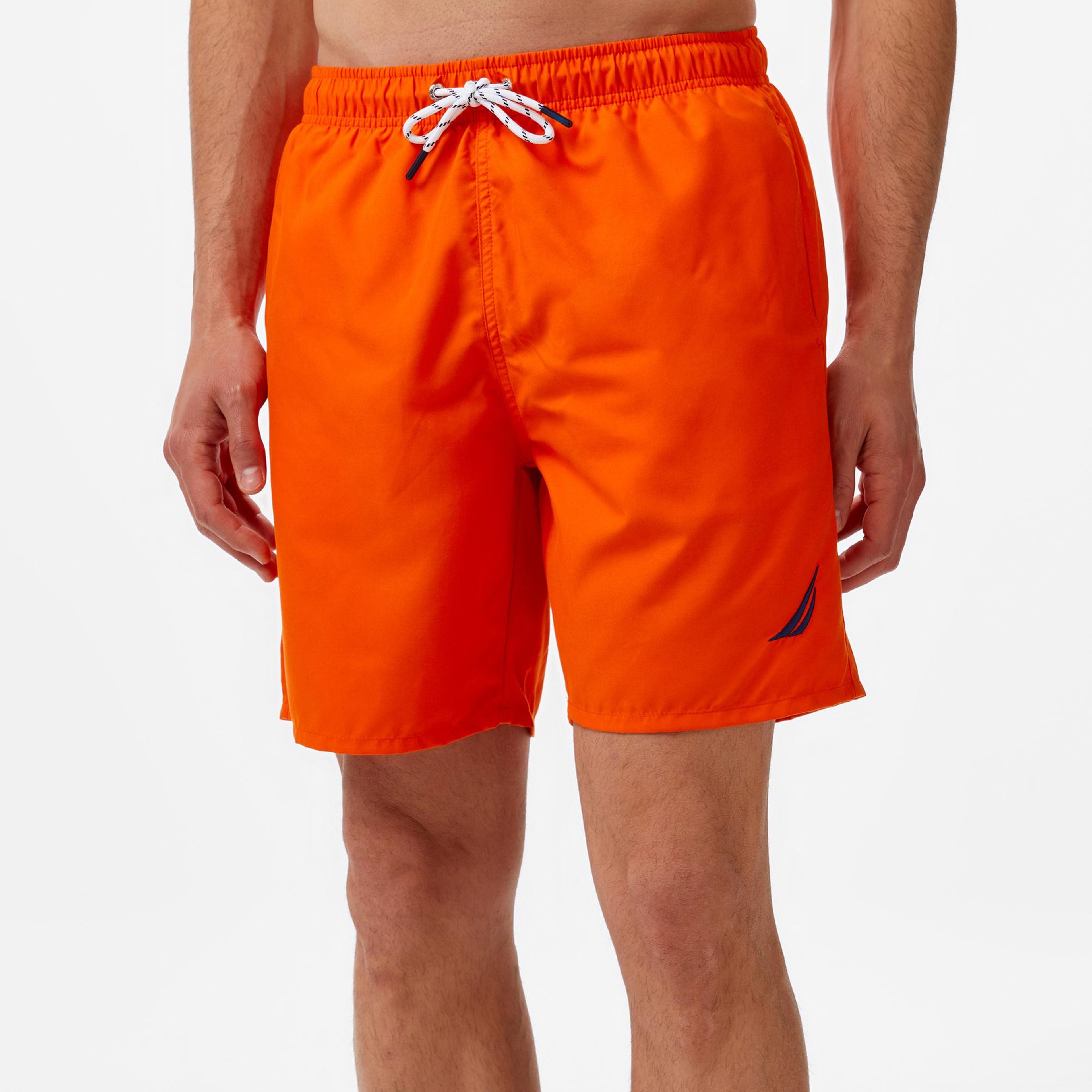 Nautica Erkek Turuncu Regular Fit Deniz Şortu