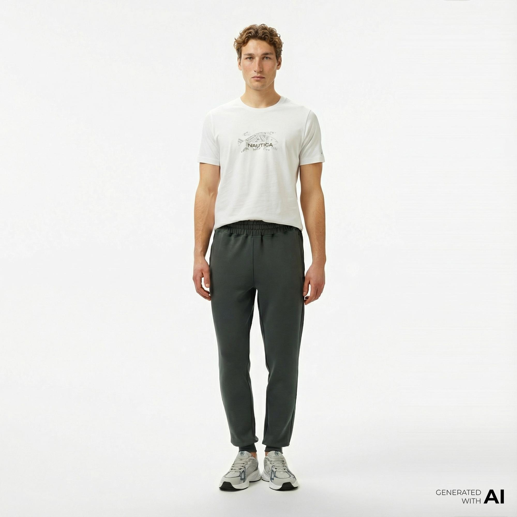 Nautica Erkek Yeşil Regular Fit Eşofman Altı