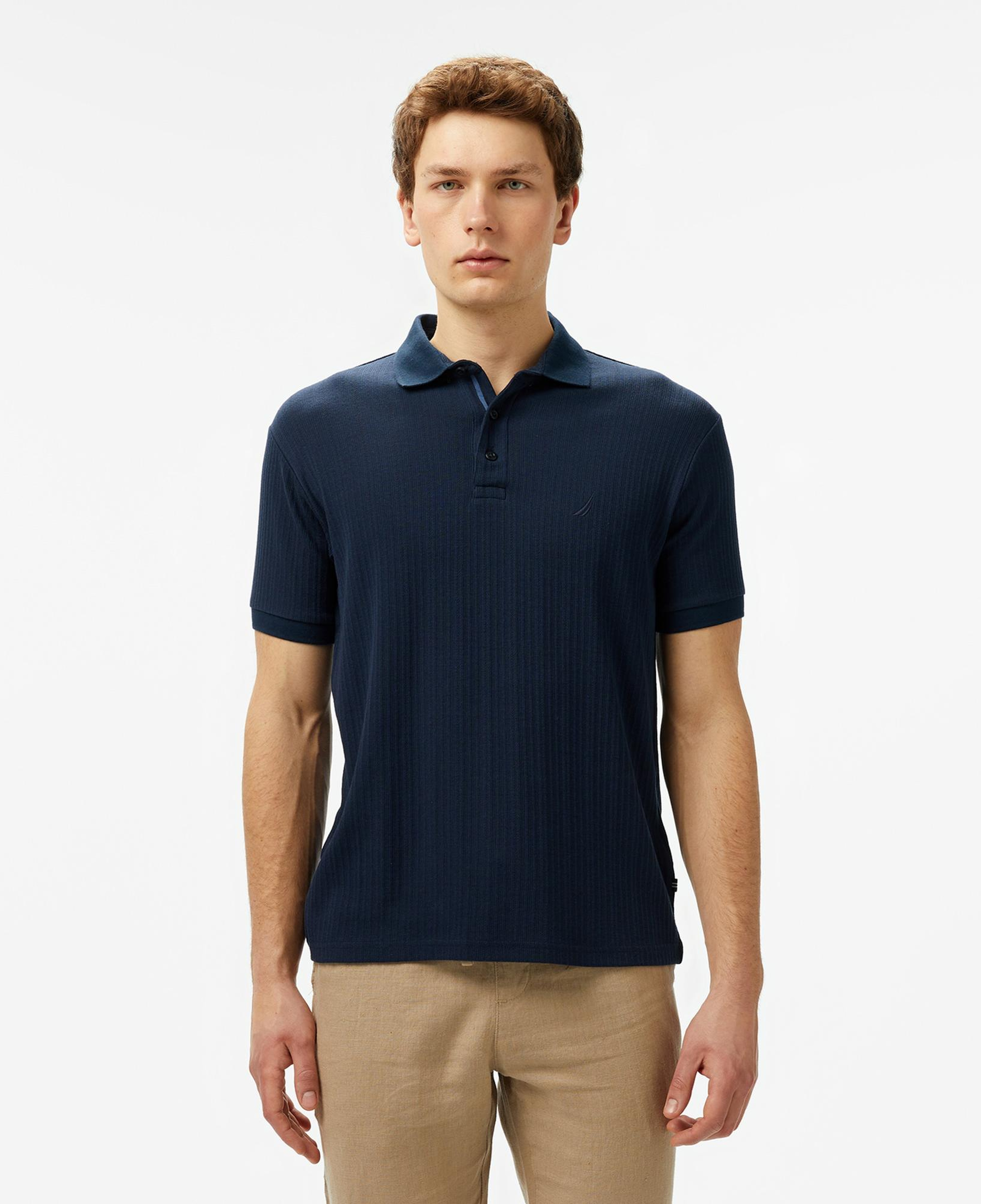 Nautica Erkek Lacivert Regular Fit Polo Yaka T-Shirt