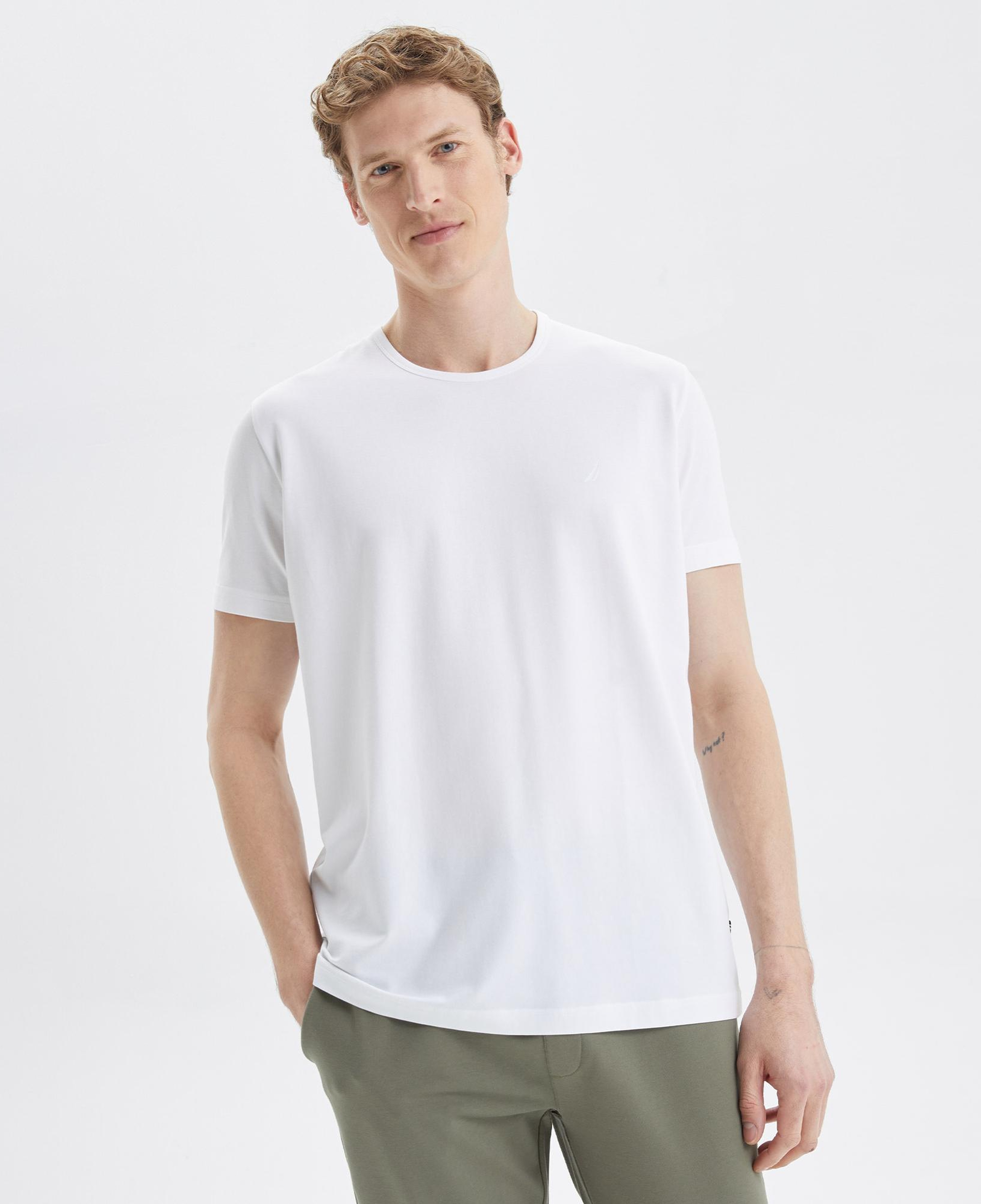 Nautica Erkek Beyaz T-Shirt