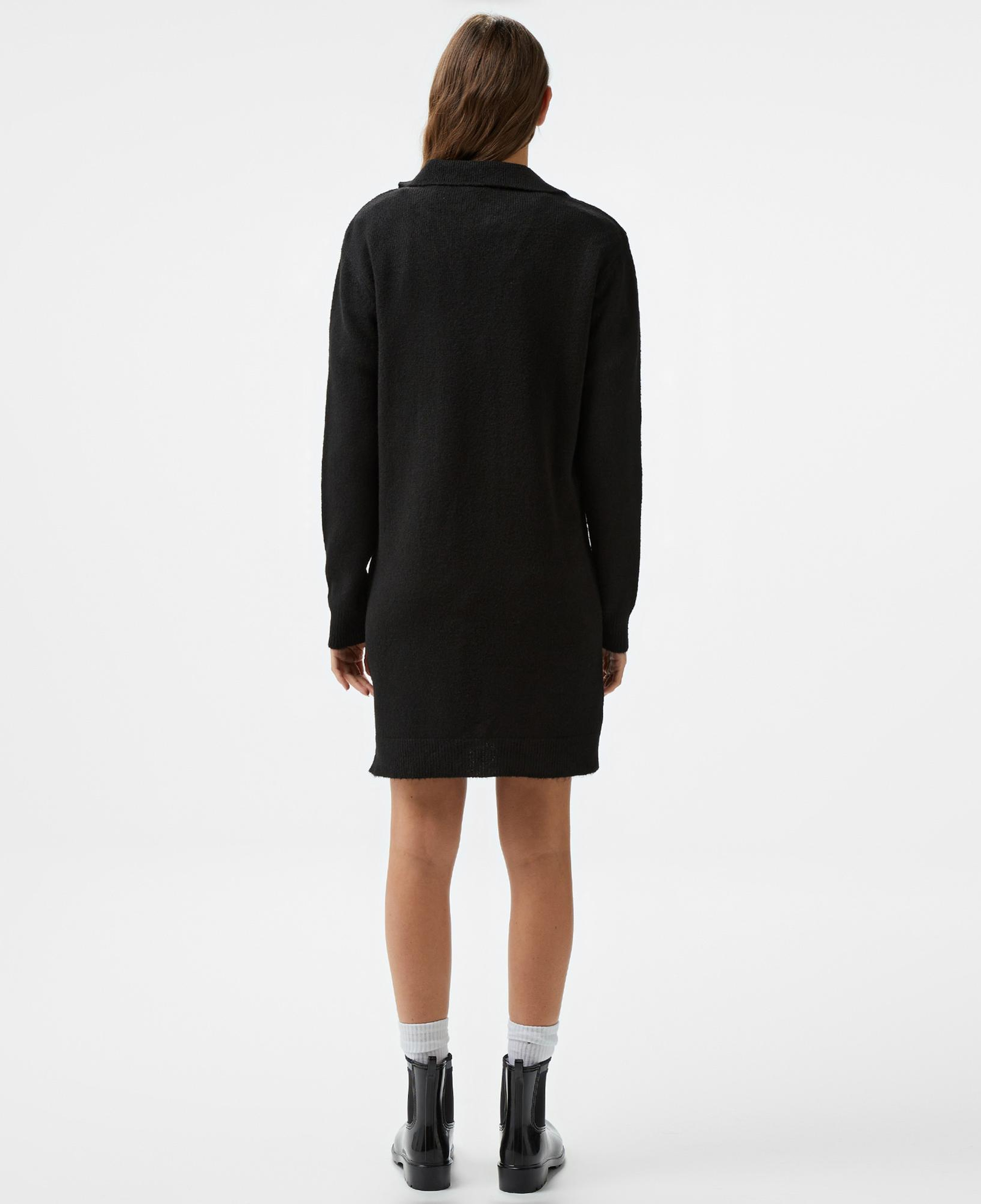 Nautica Kadın Siyah Uzun Kollu Regular Fit Elbise