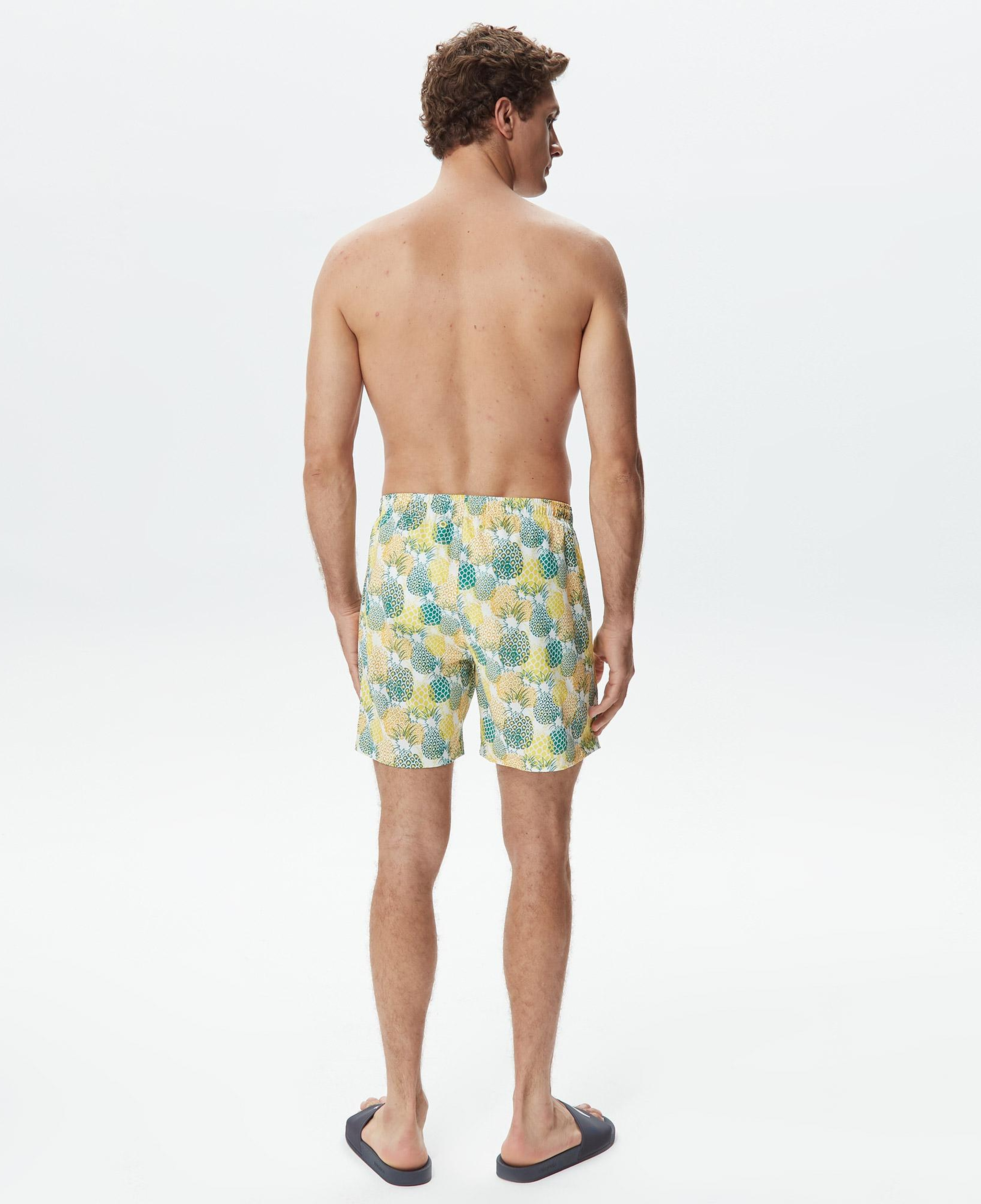 Nautica Erkek Sarı Baskılı Deniz Şortu