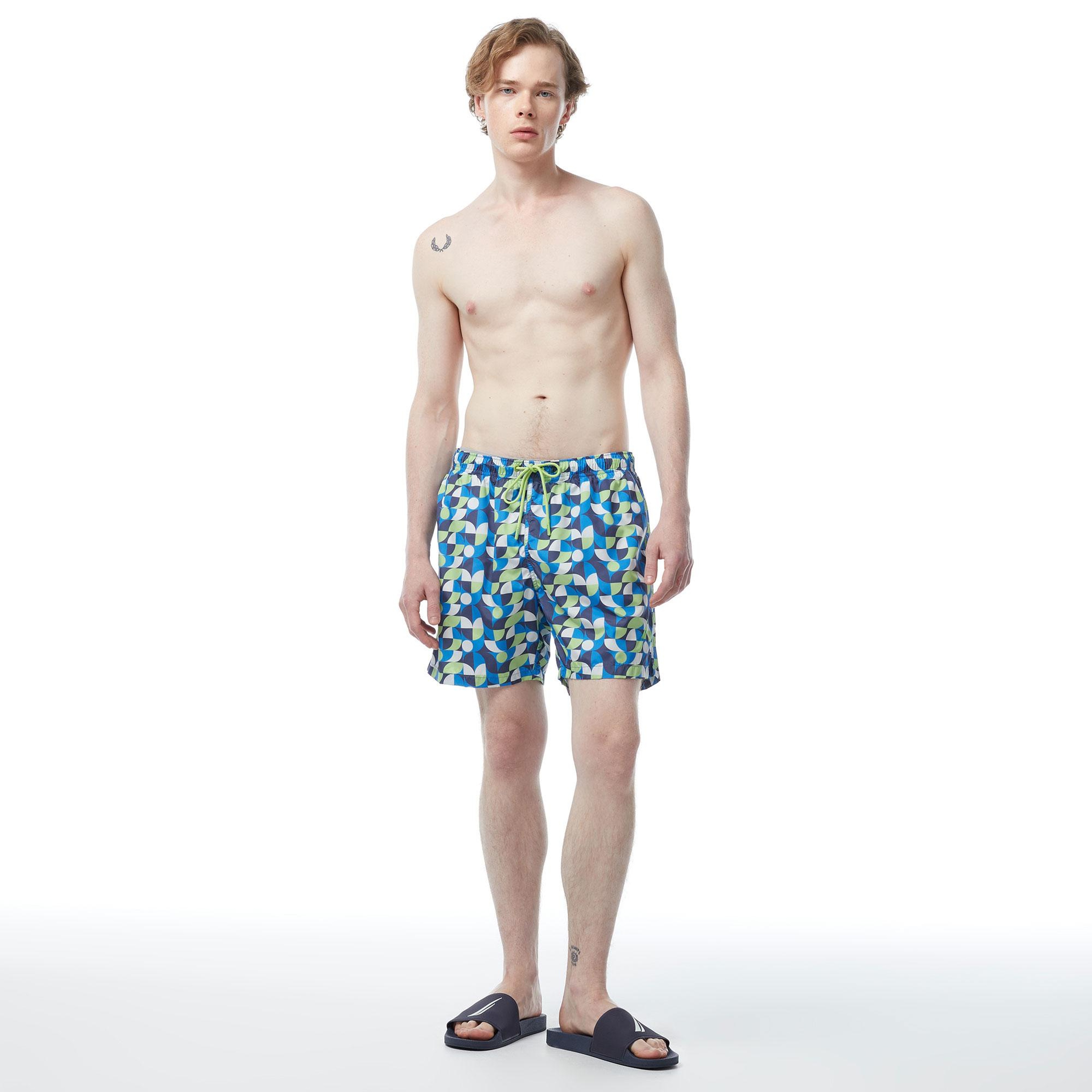 Nautica Erkek Lacivert Standart Fit Deniz Şortu