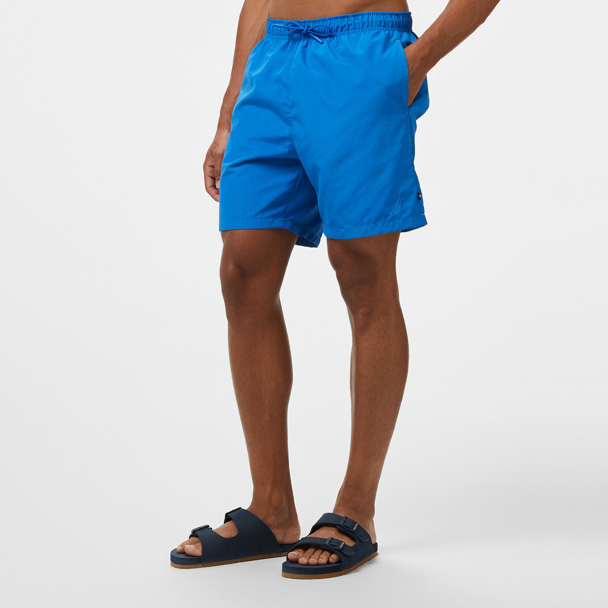 Nautica Erkek Mavi Regular Fit Suda Renk Değiştiren Deniz Şortu