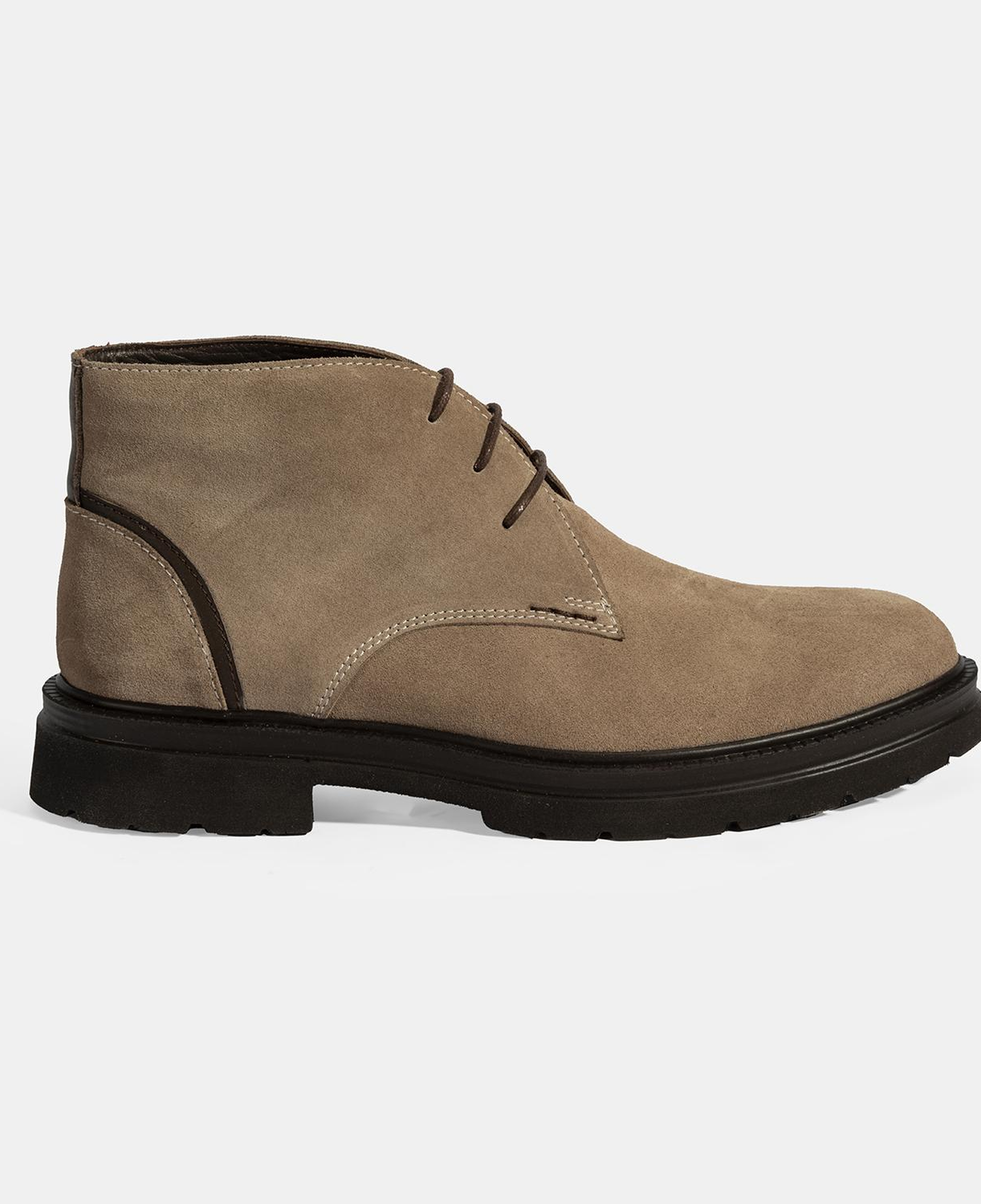 Erkek Vizon Bağcıklı Süet Bot