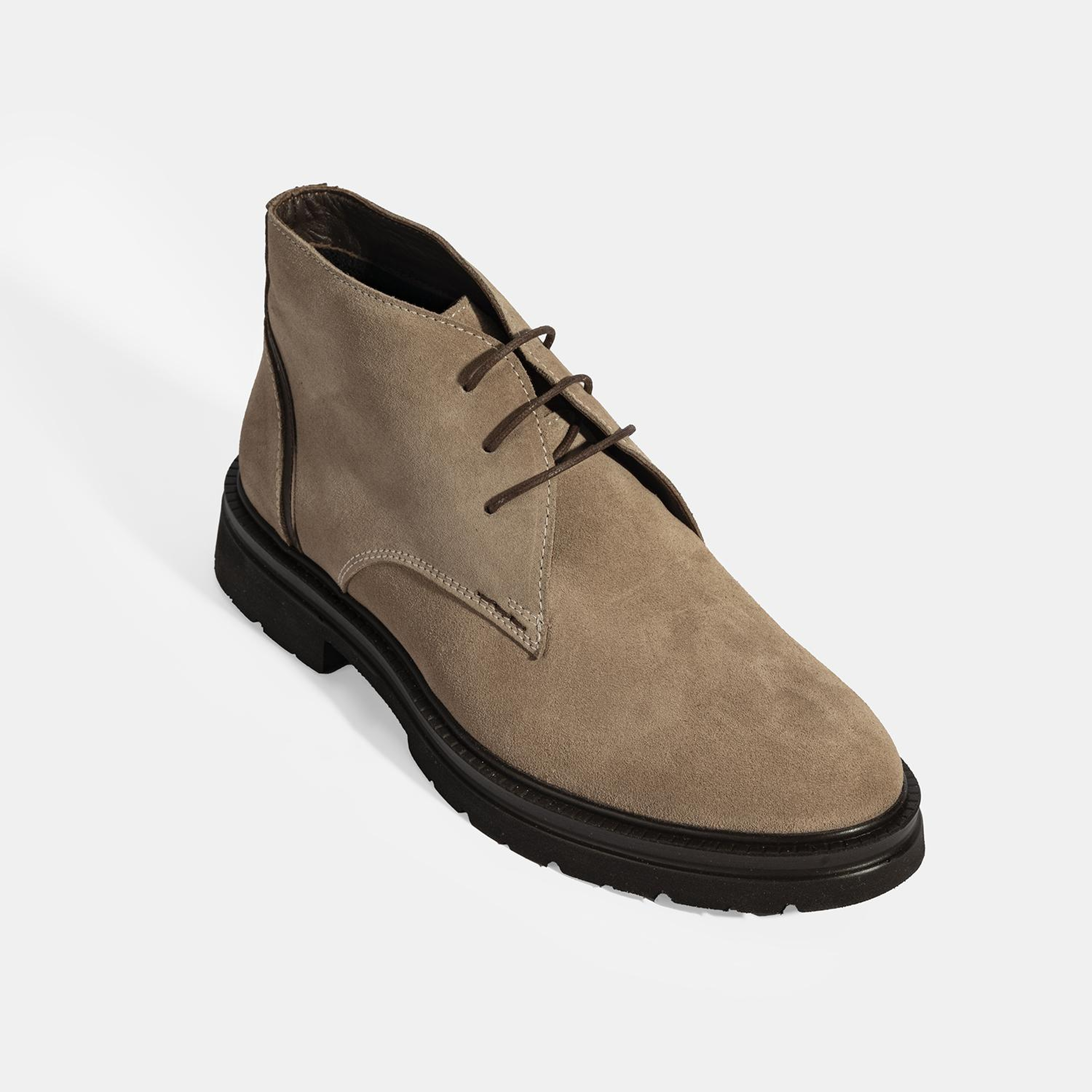 Erkek Vizon Bağcıklı Süet Bot