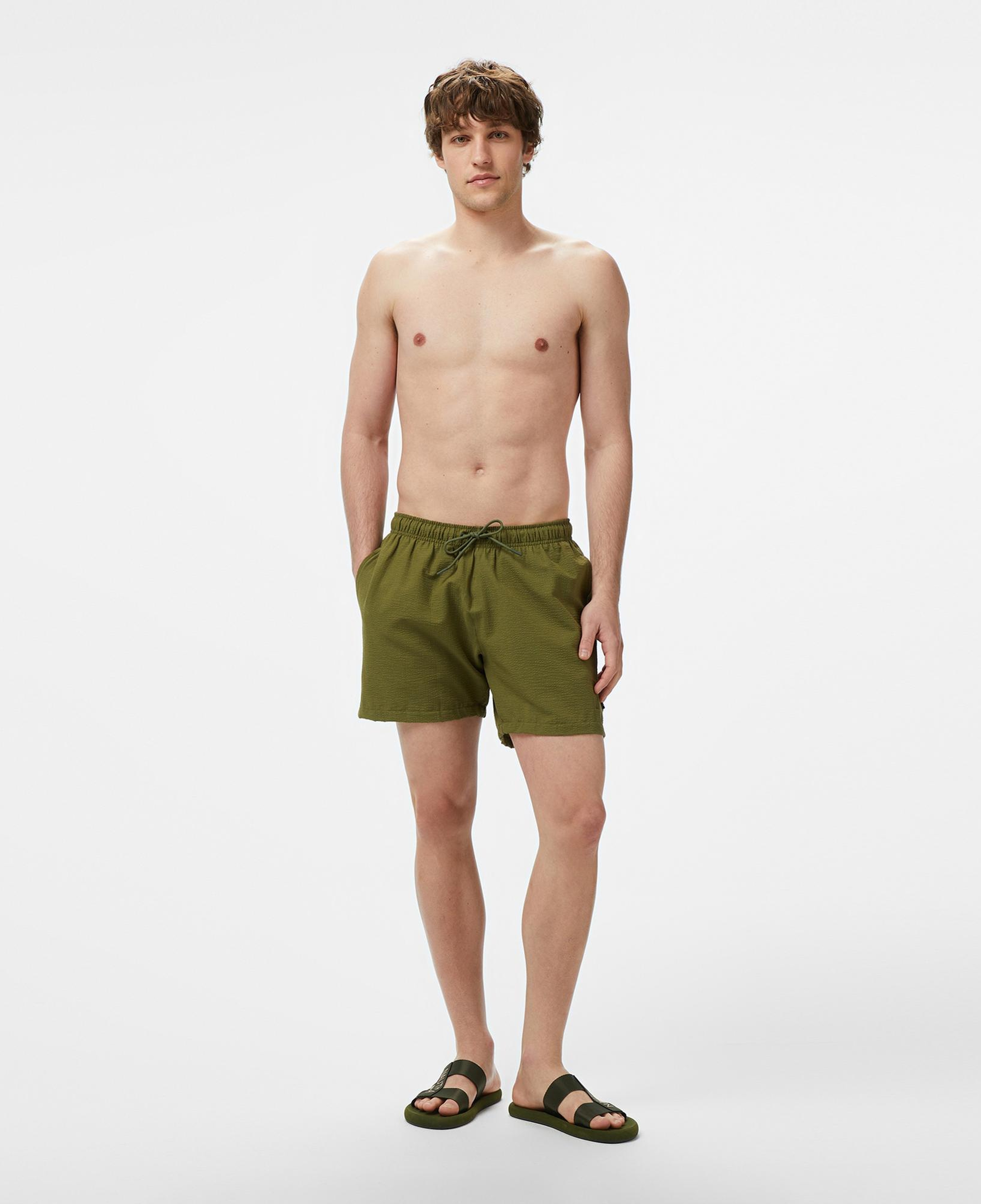 Nautica Erkek Yeşil Regular Fit Deniz Şortu