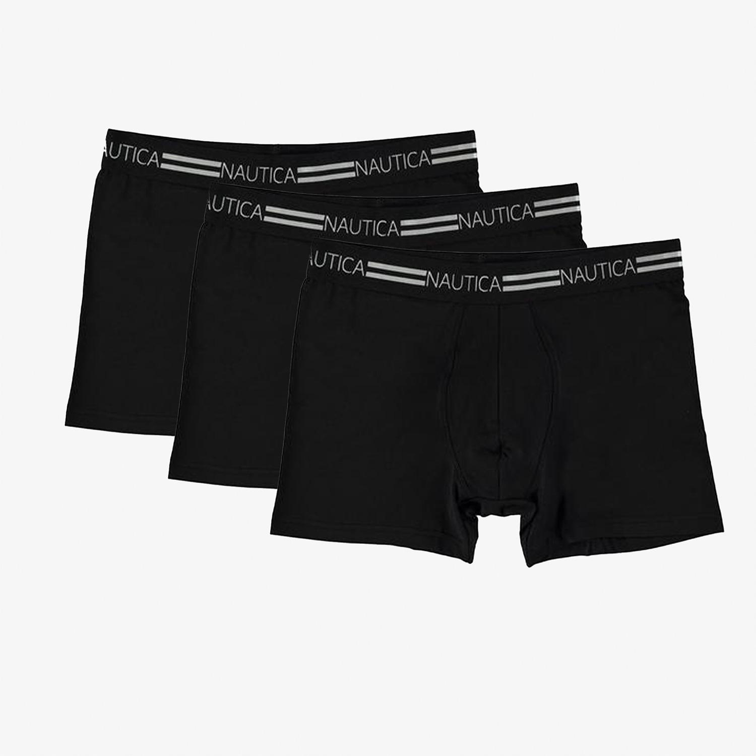 Nautica Erkek Siyah 3'lü Boxer