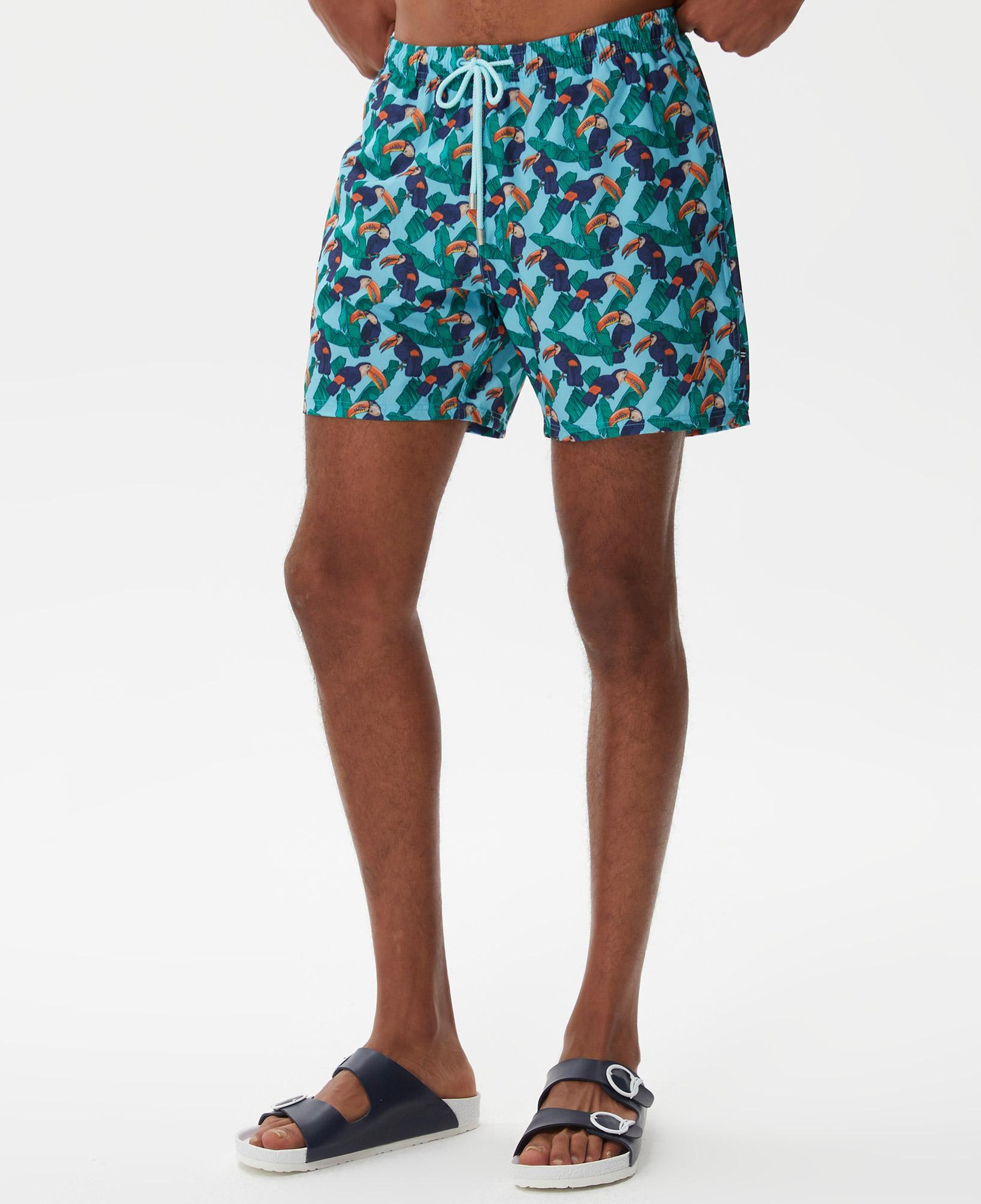 Nautica Erkek Mavi Baskılı Deniz Şortu