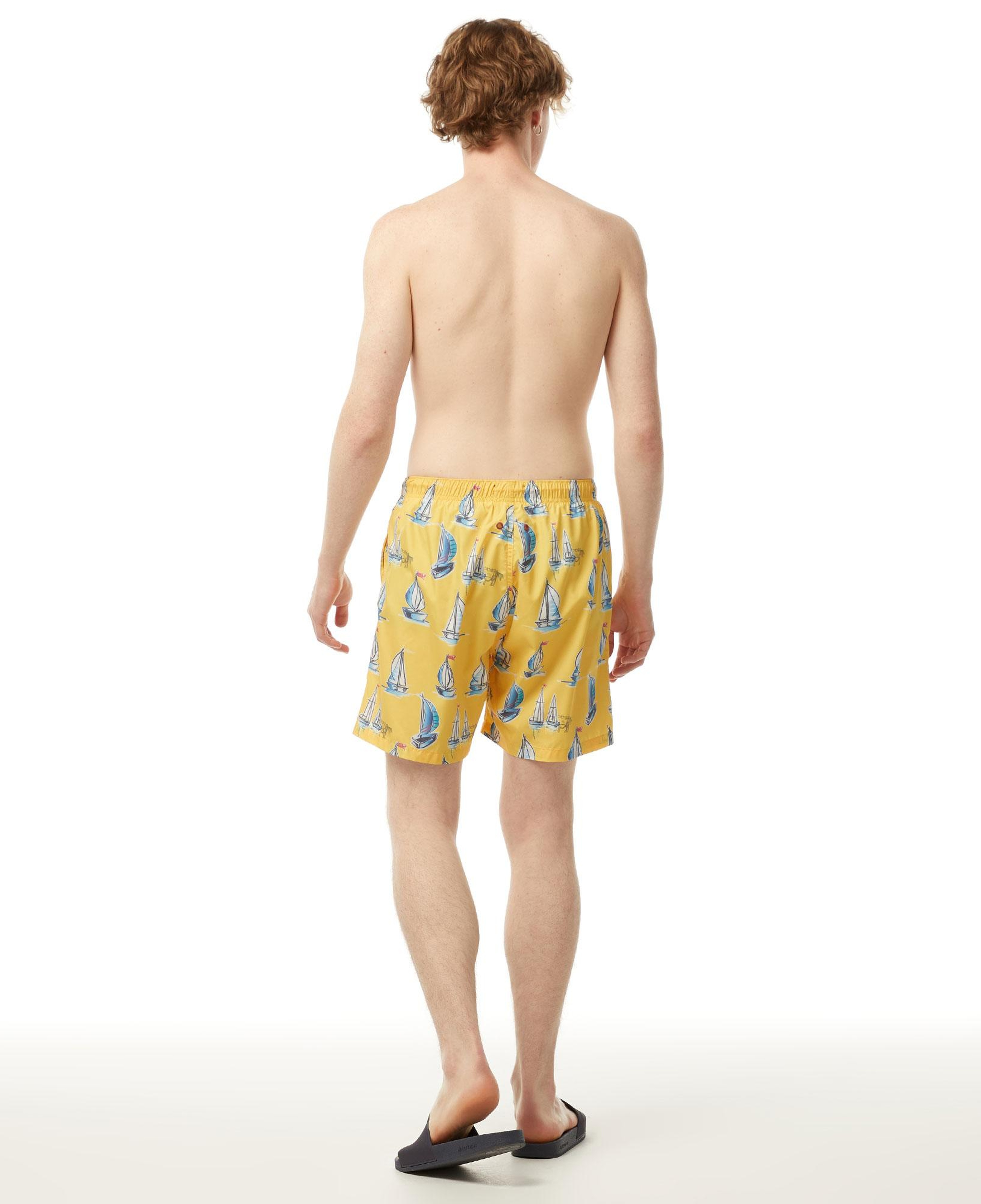 Nautica Erkek Sarı Standart Fit Deniz Şortu