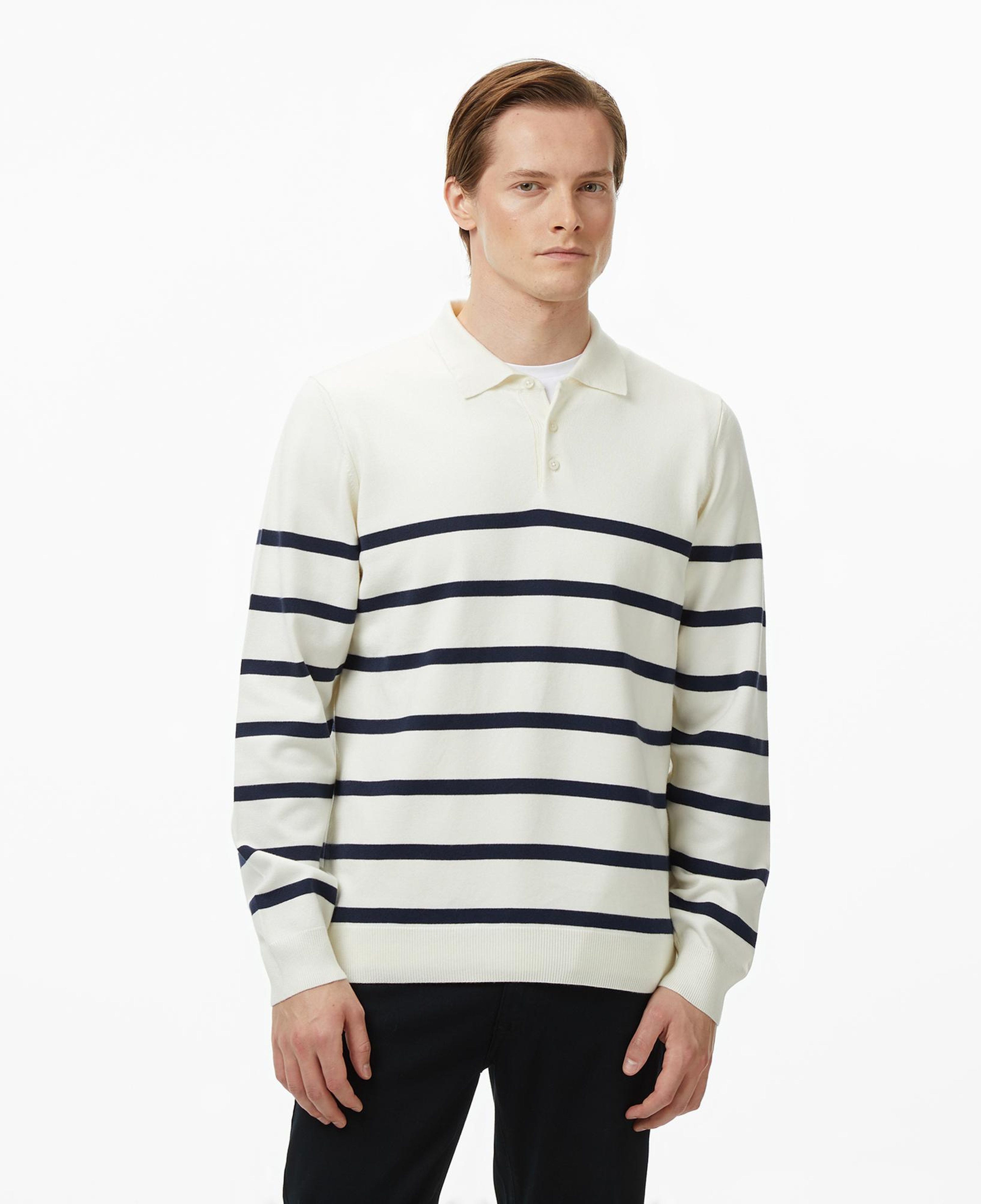 Nautica Erkek Krem Rengi Regular Fit Kazak