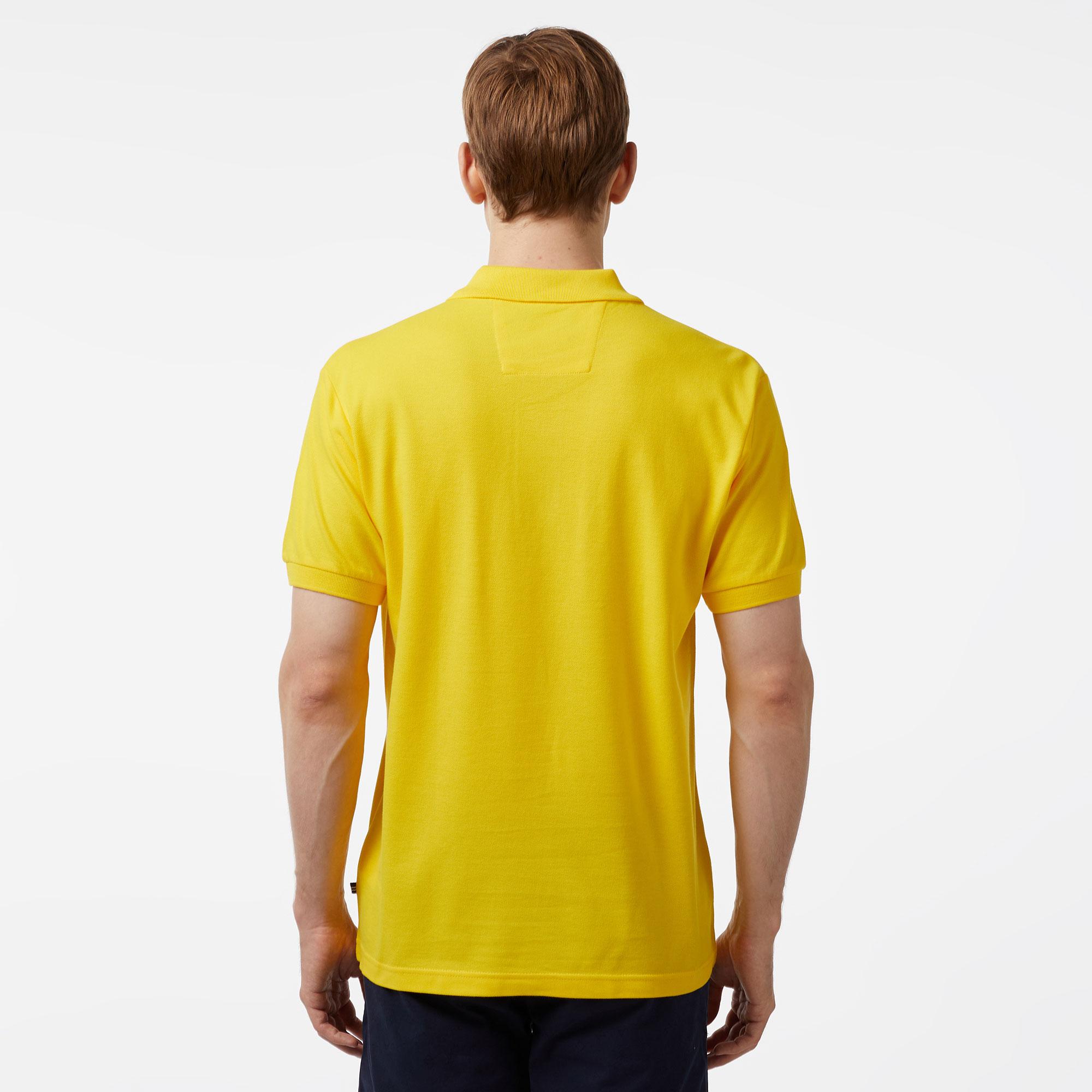 Nautica Erkek Sarı Classic Fit Kısa Kollu Polo Yaka T-Shirt