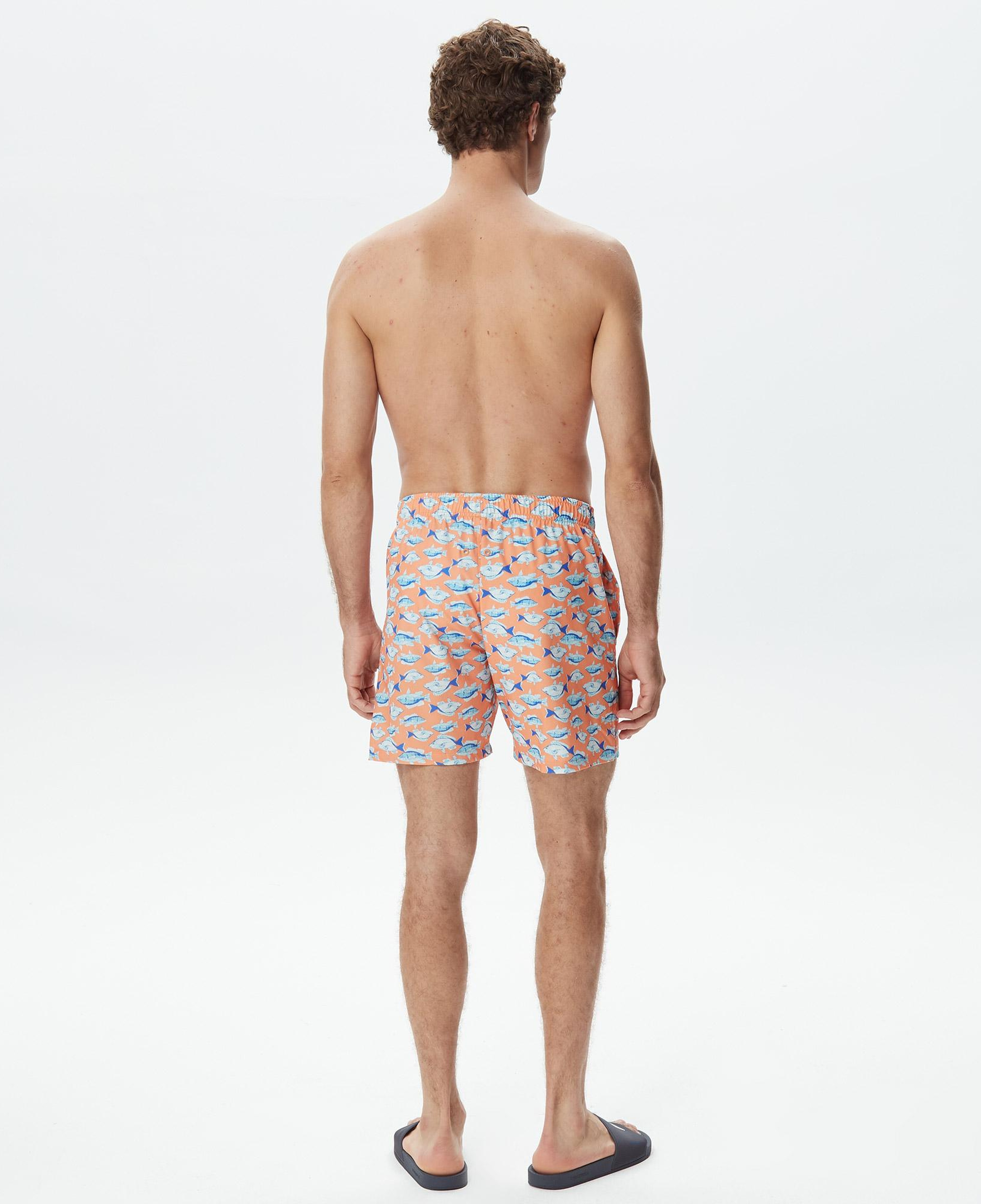 Nautica Erkek Pembe Baskılı Deniz Şortu