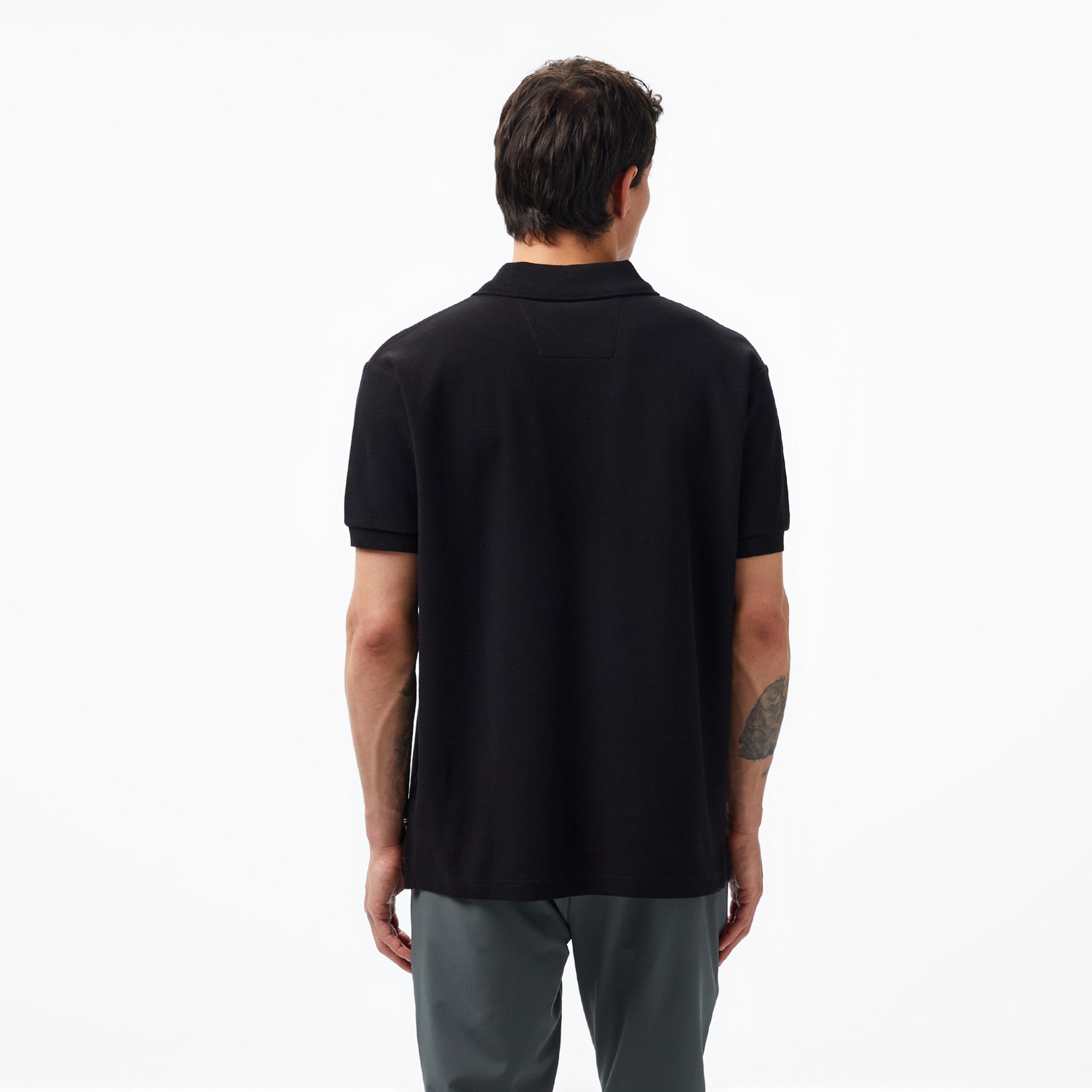 Nautica Erkek Siyah Classic Fit Kısa Kollu Polo