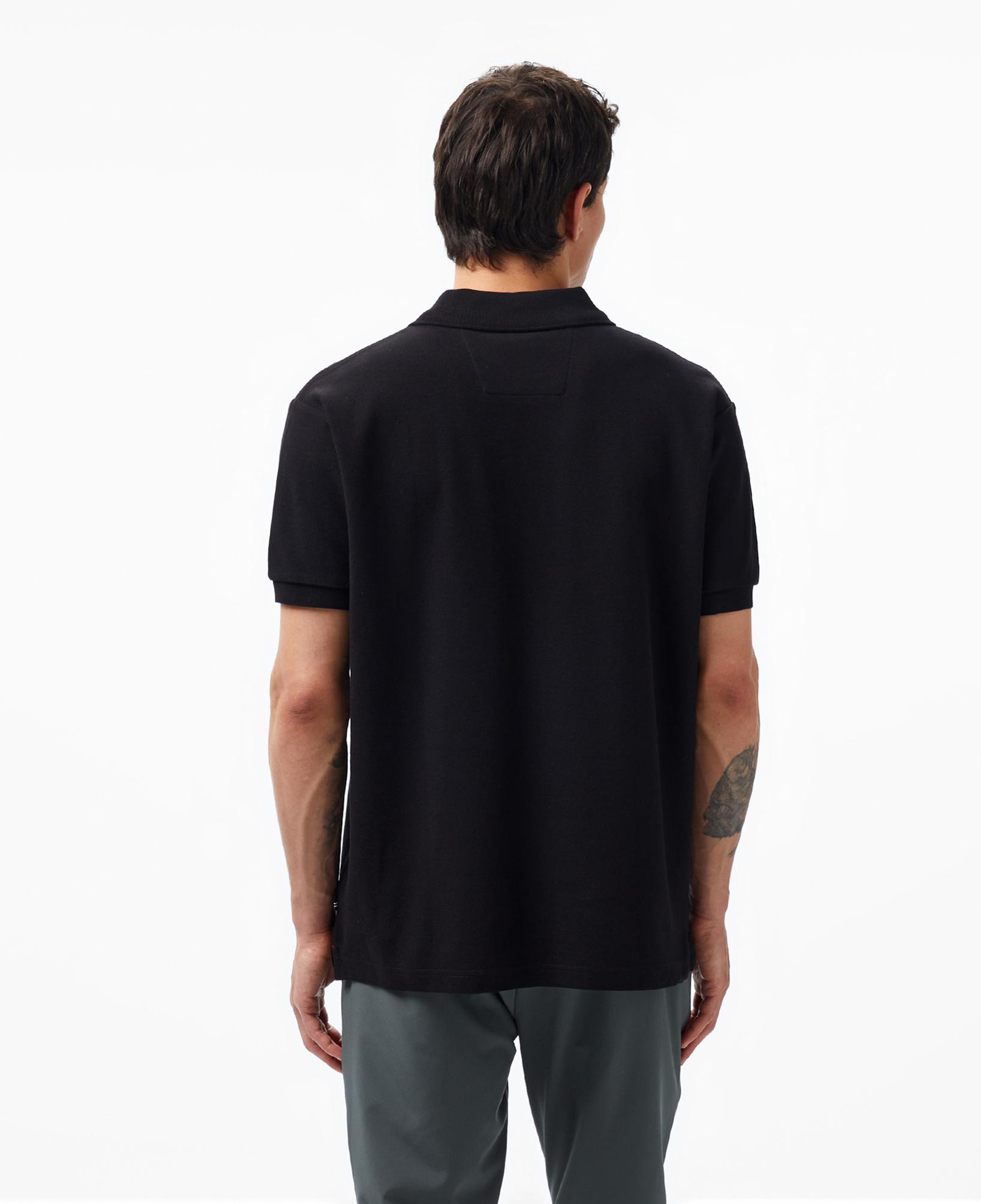 Nautica Erkek Siyah Classic Fit Kısa Kollu Polo