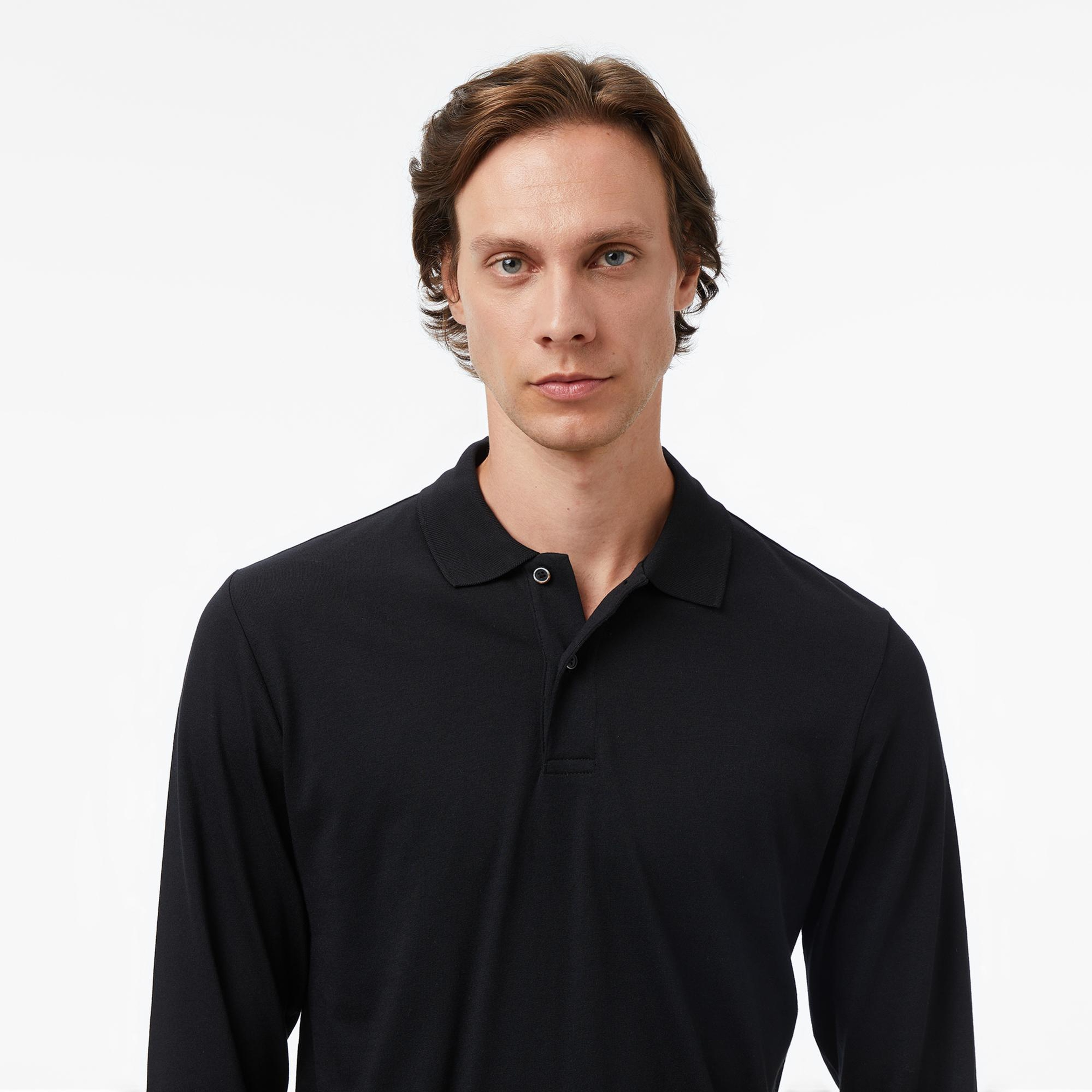 Nautica Erkek Siyah Classic Fit Polo Yaka T-Shirt