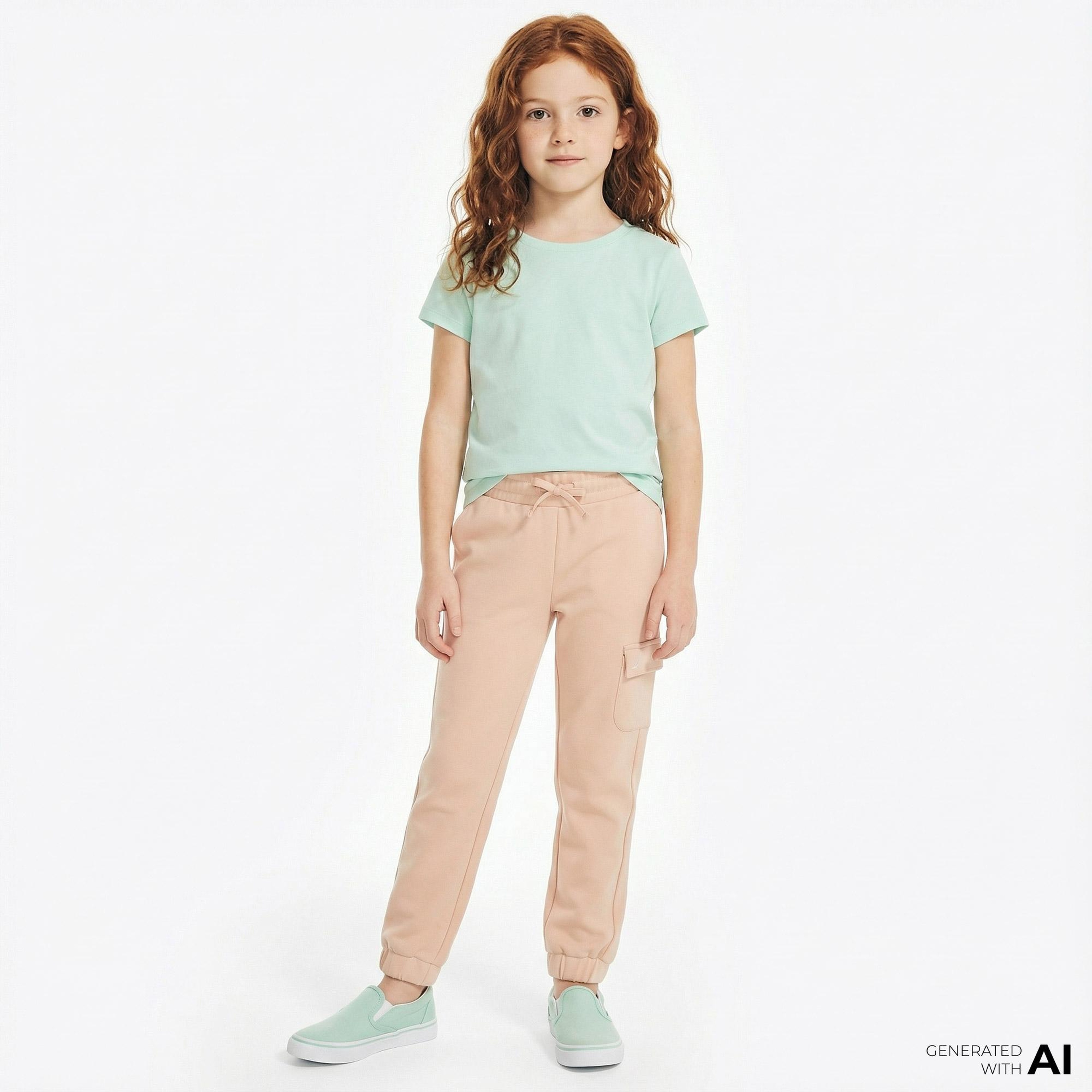 Nautica Kız Çocuk Pembe Standart Fit Eşofman Altı