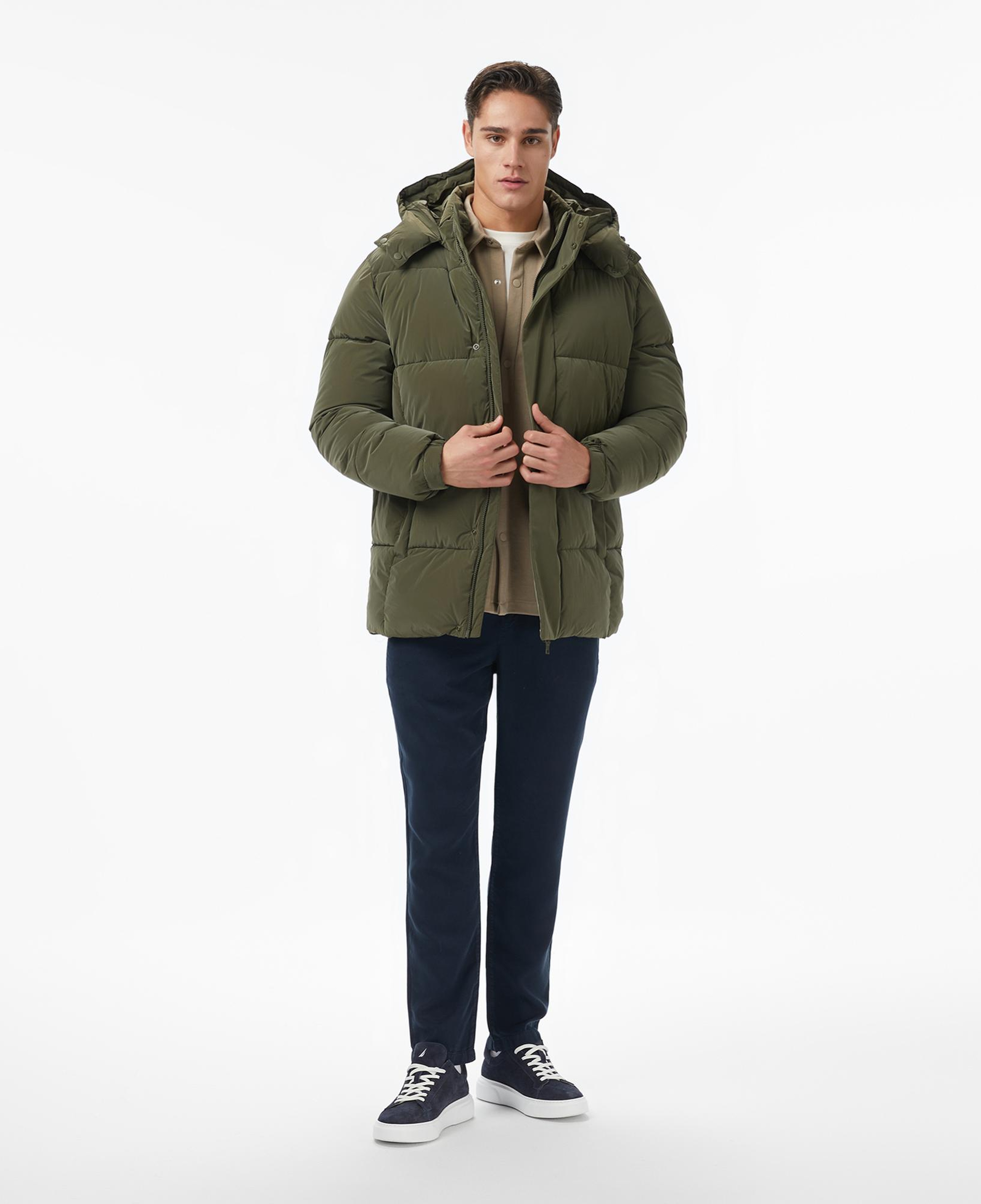 Nautica Erkek Yeşil Regular Fit Mont