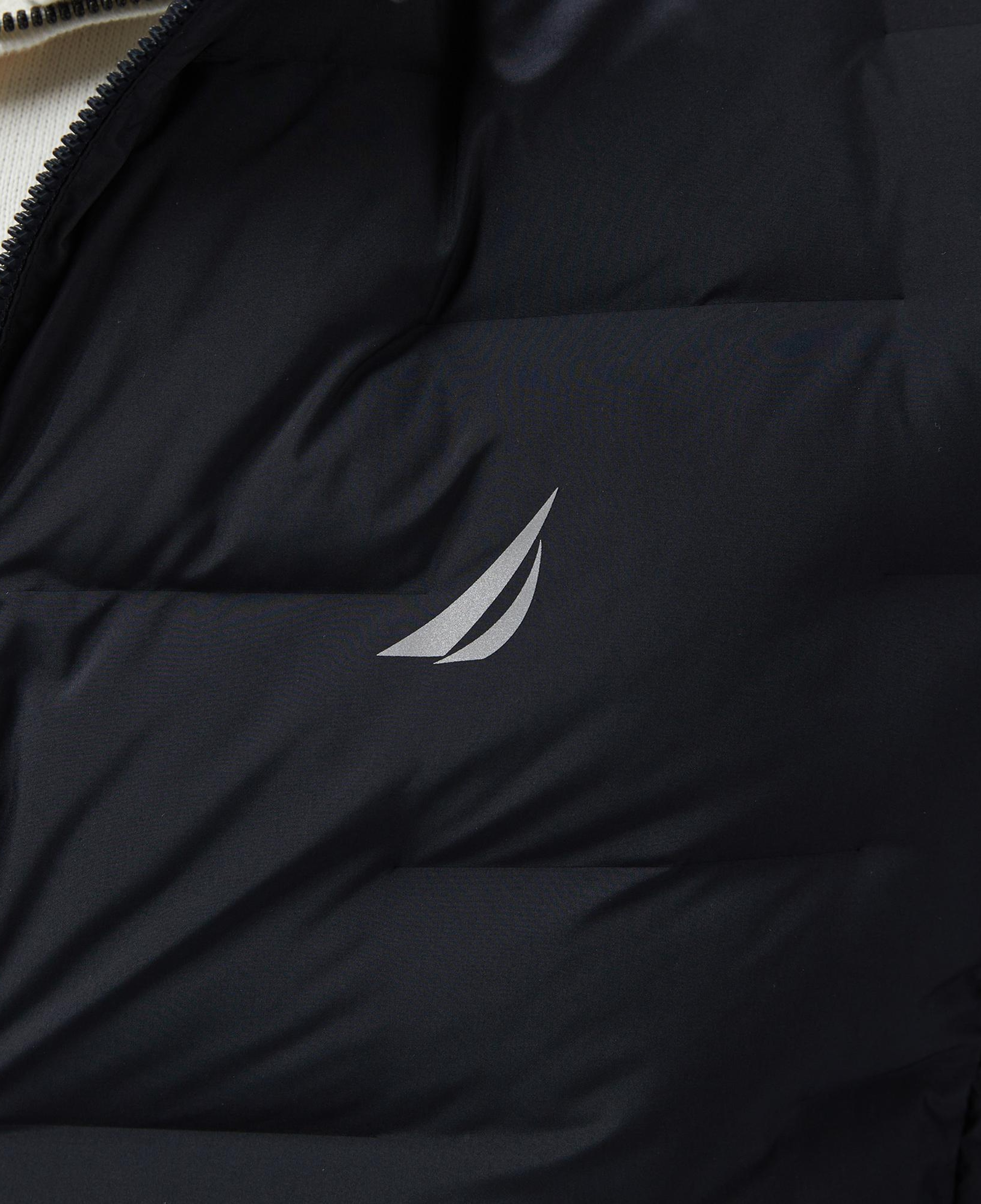 Nautica Erkek Siyah Standart Fit Dik Yaka Mont