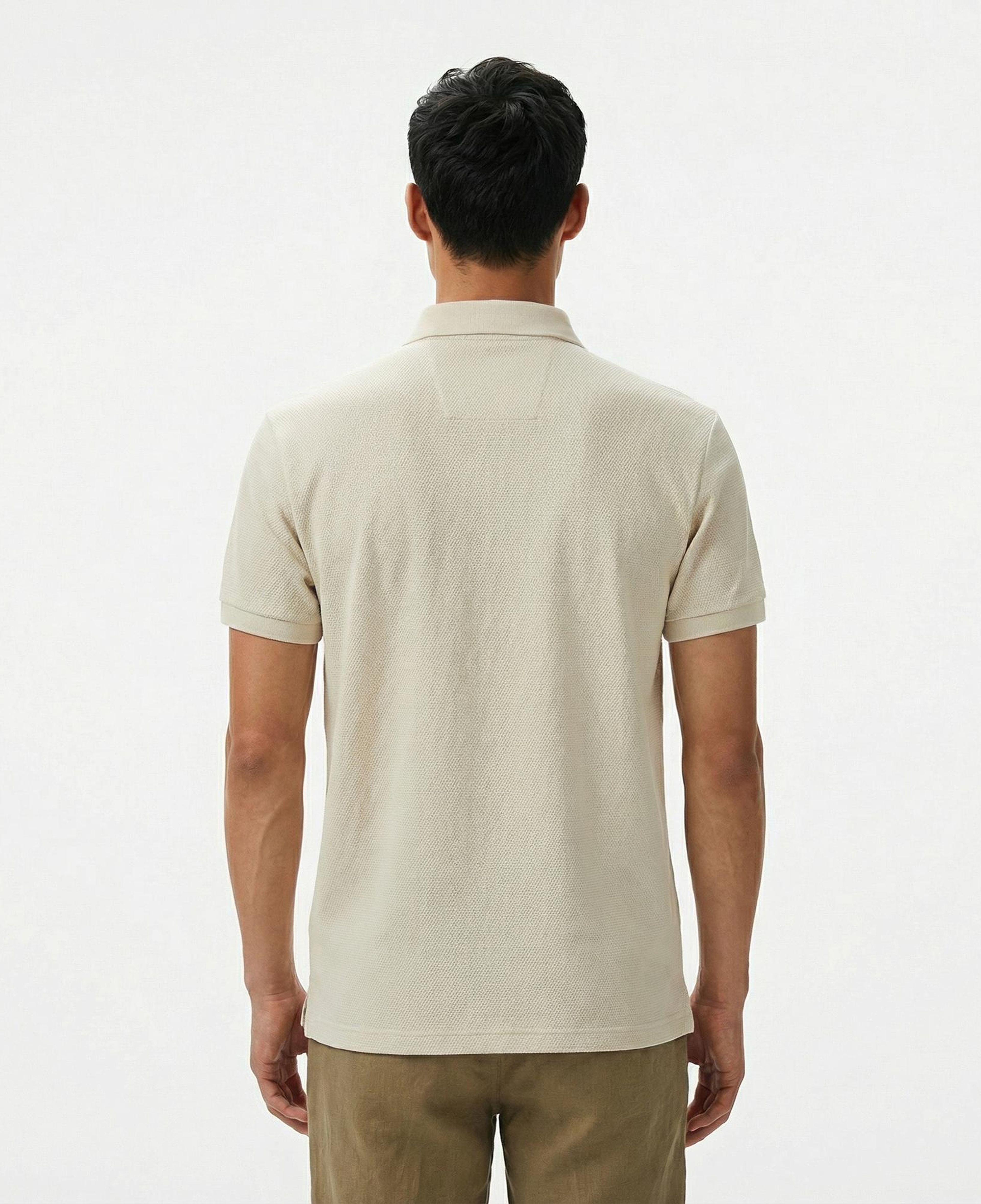 Nautica Erkek Bej Classic Fit Polo Yaka T-Shirt