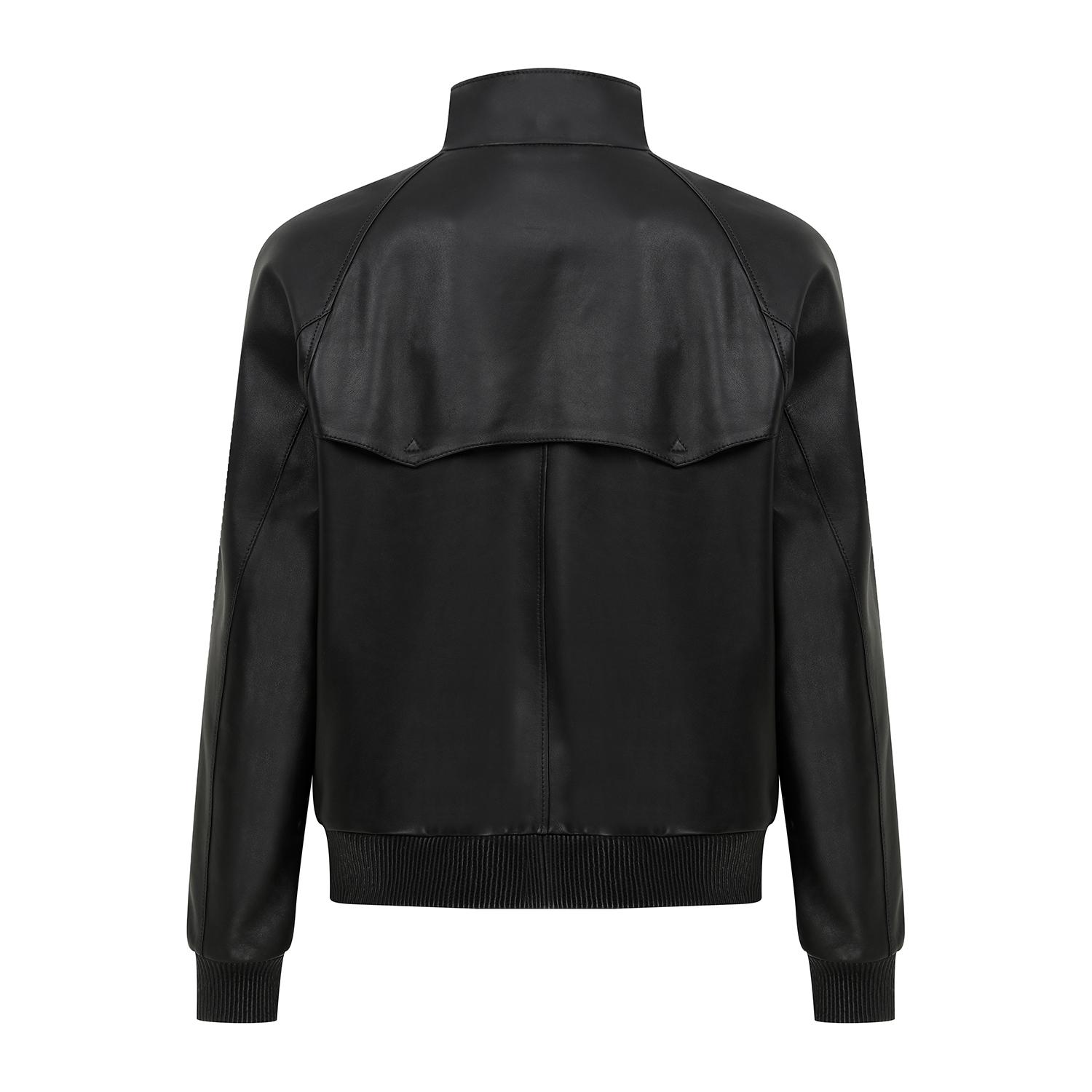 Akando Siyah Erkek Bomber Deri Ceket