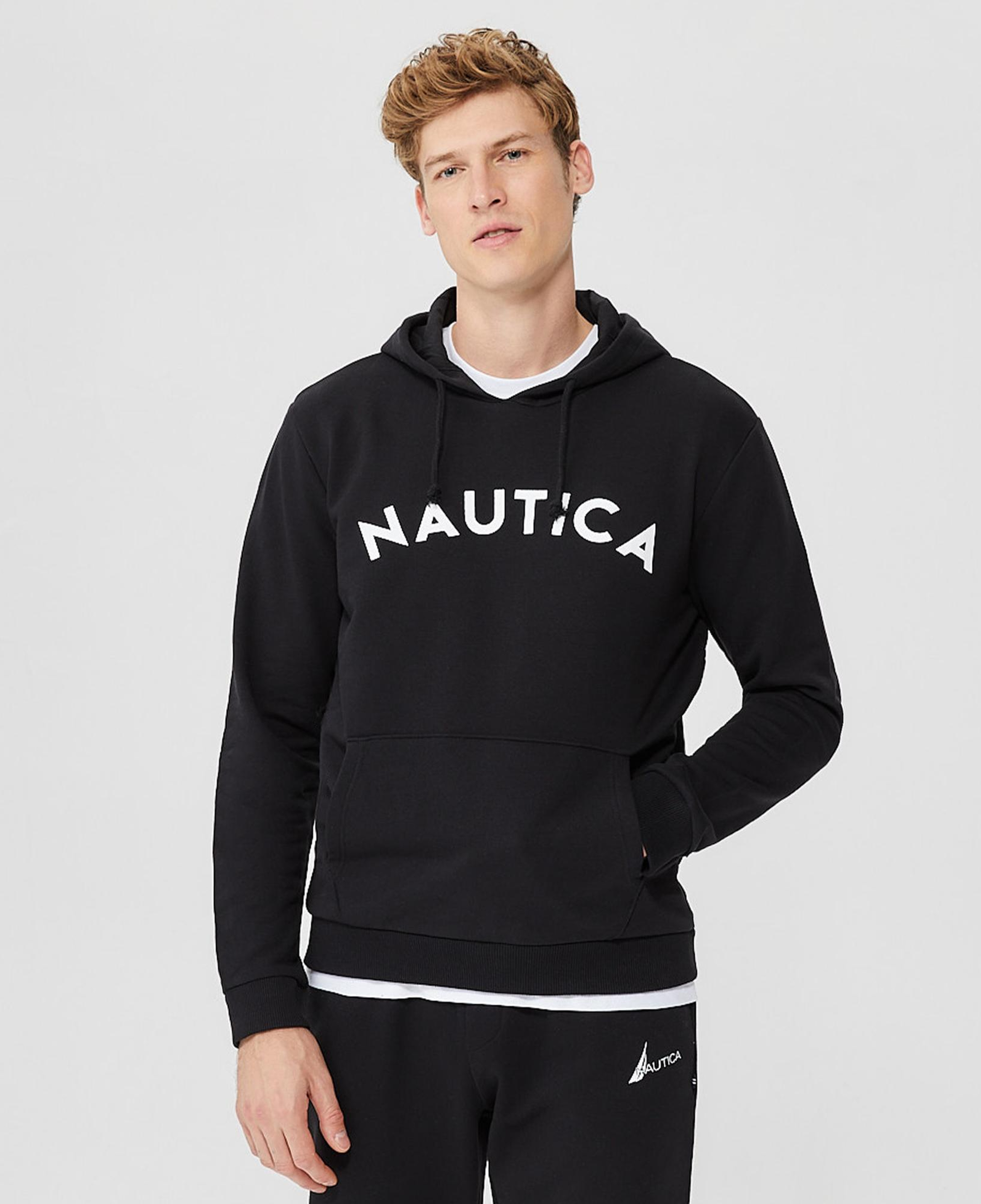 Nautica Erkek Siyah Standart Fit Sweatshirt