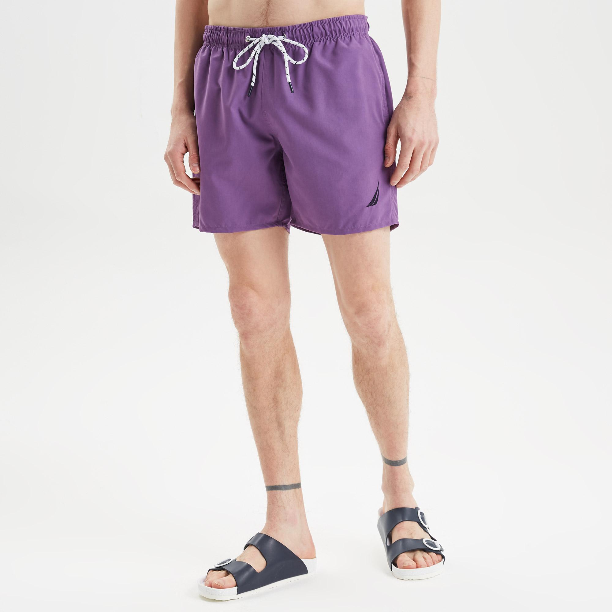 Nautica Erkek Mor Regular Fit Deniz Şortu