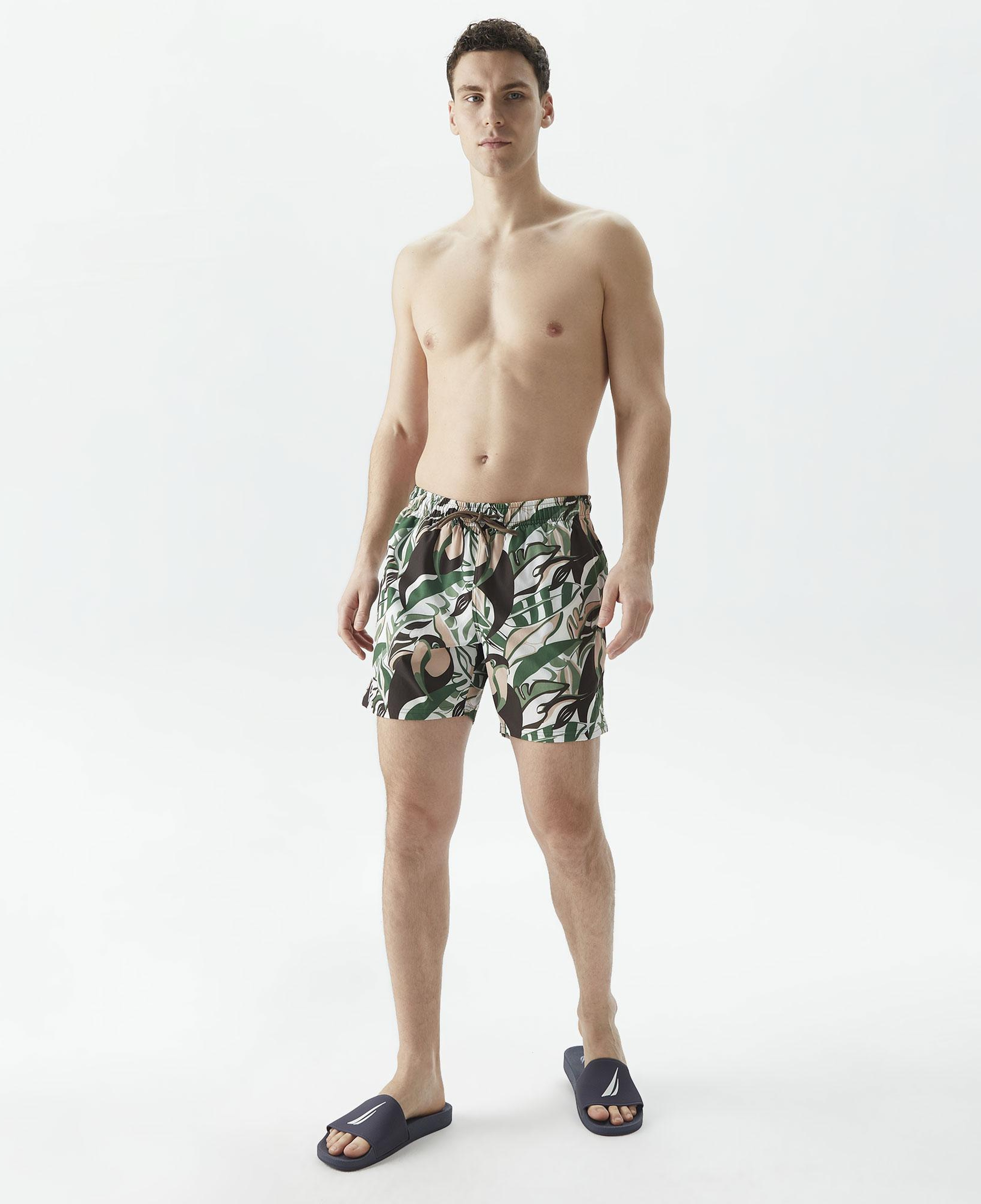 Nautica Erkek Kahverengi Standart Fit Deniz Şortu