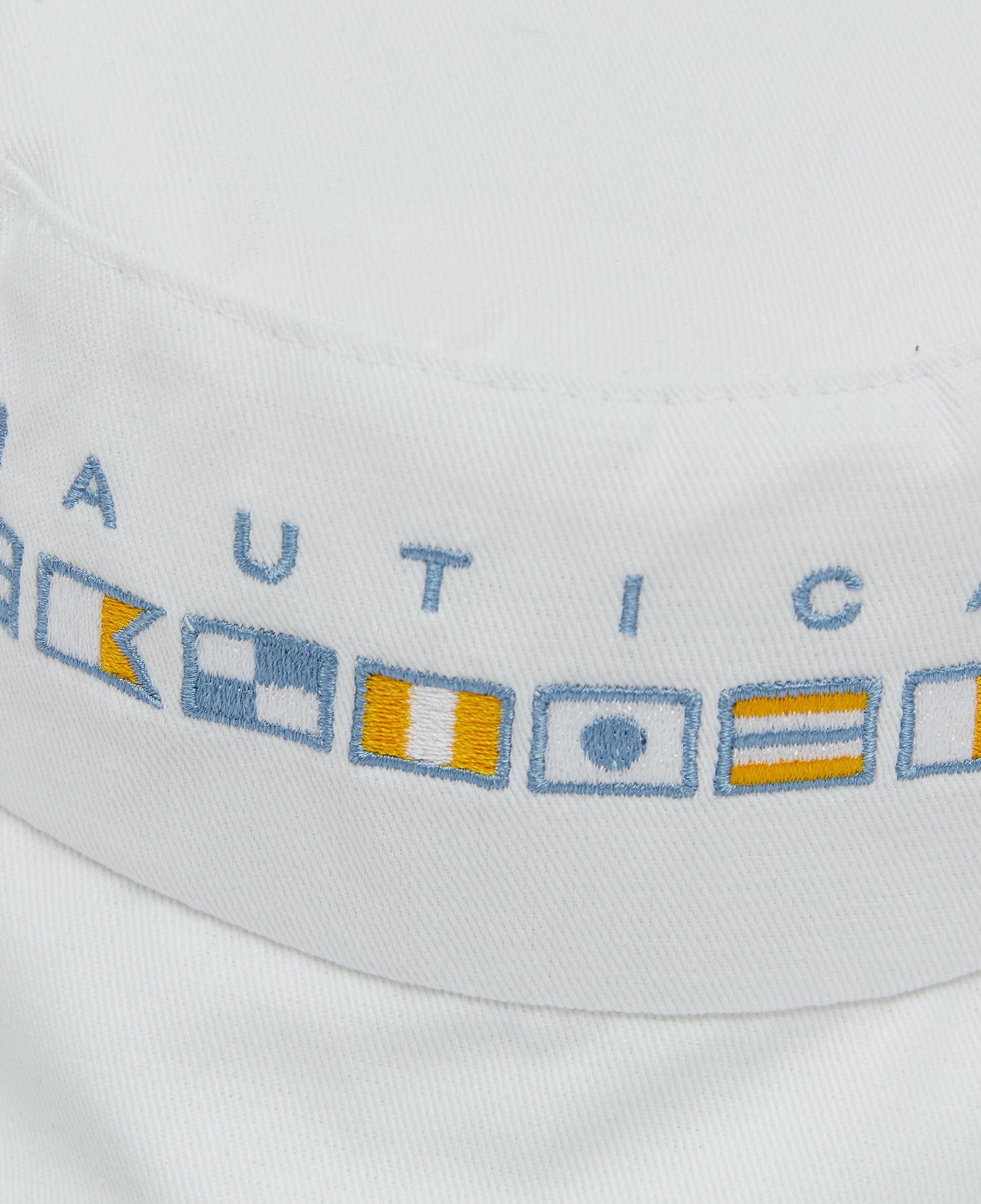 Nautica Çocuk Beyaz Baskılı Şapka