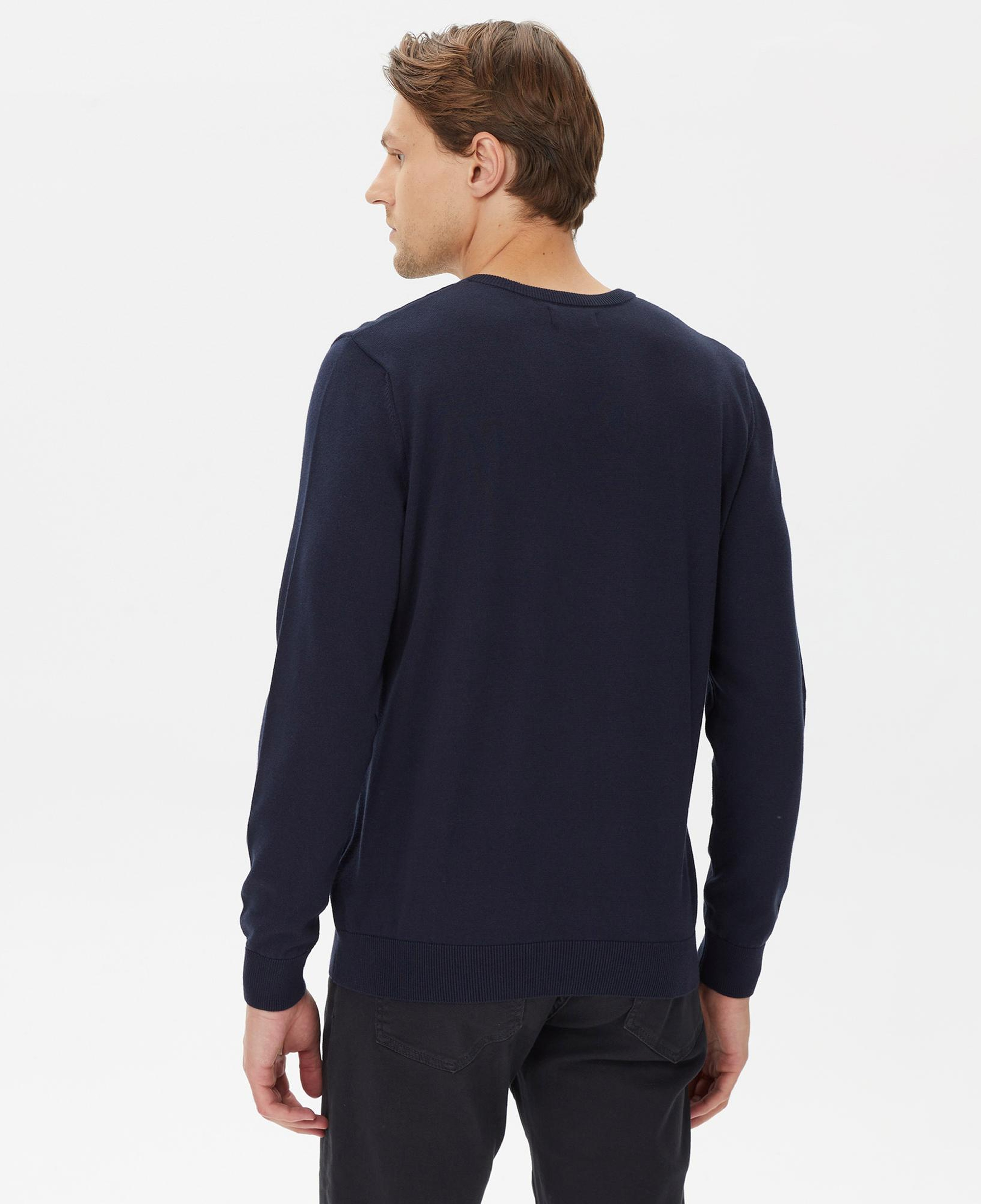 Nautica Erkek Lacivert Standart Fit V Yaka Kazak