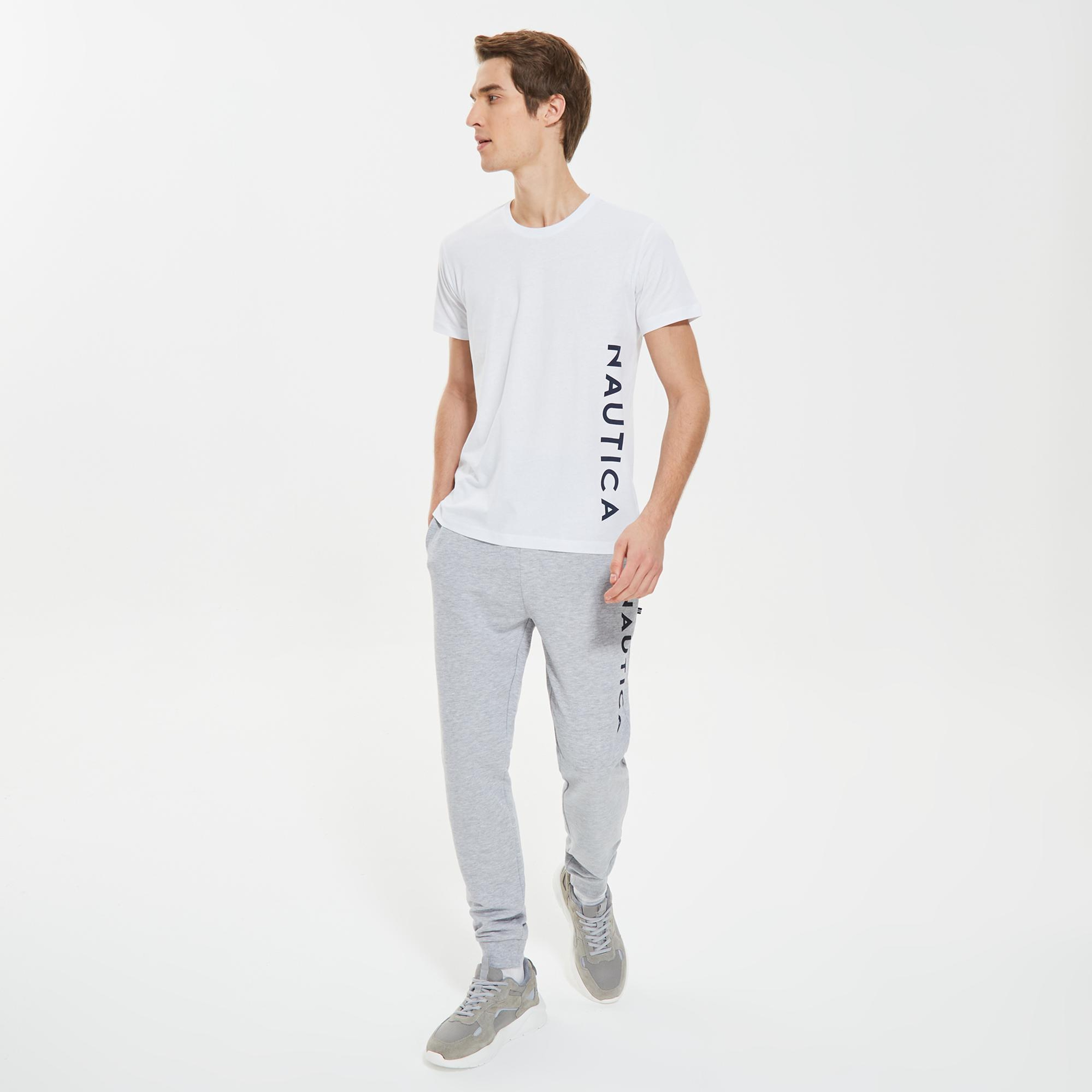 Nautica Erkek Beyaz Standart Fit T-Shirt