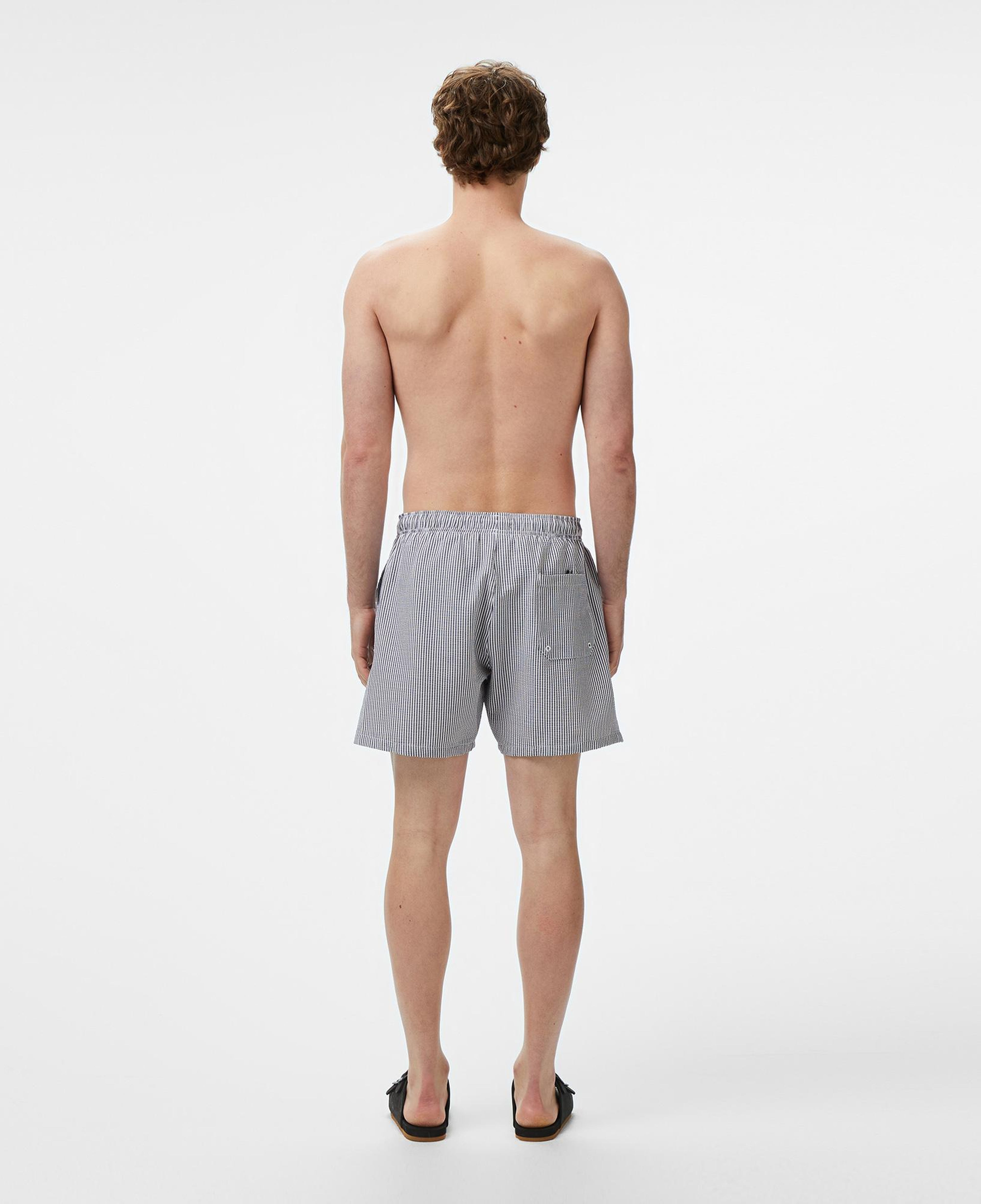 Nautica Erkek Lacivert Çizgili Deniz Şortu