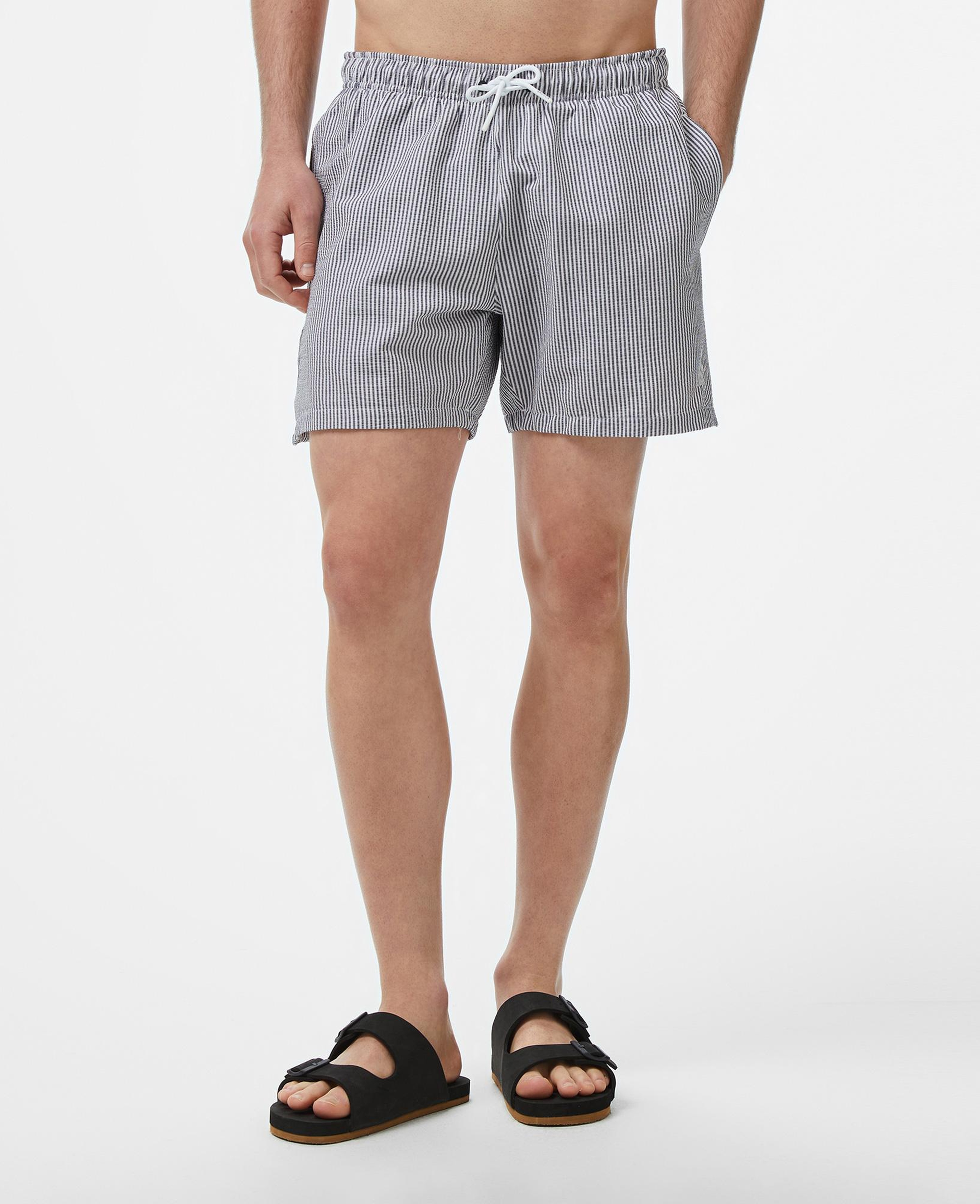 Nautica Erkek Lacivert Çizgili Deniz Şortu