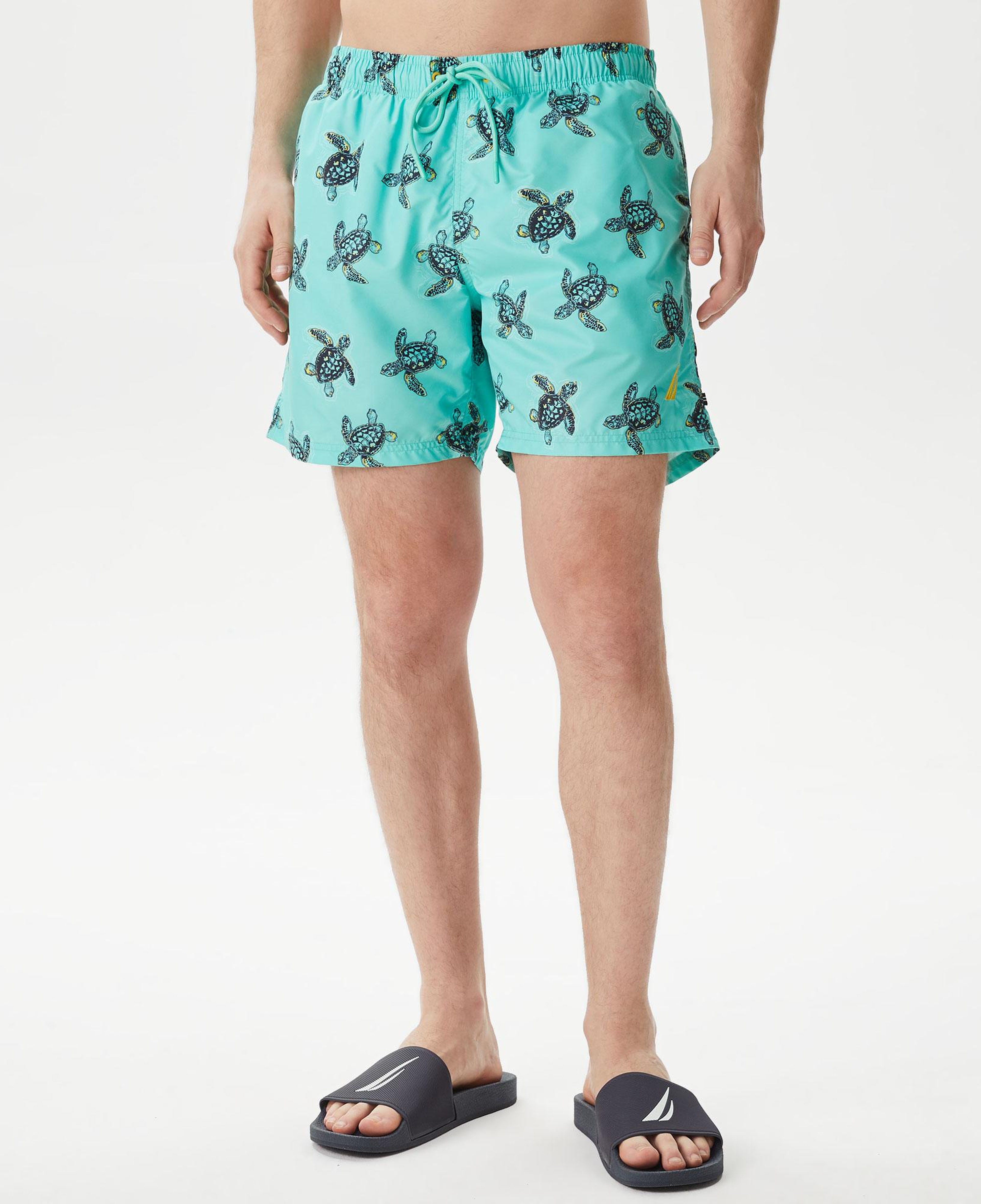 Nautica Erkek Yeşil Standart Fit Deniz Şortu